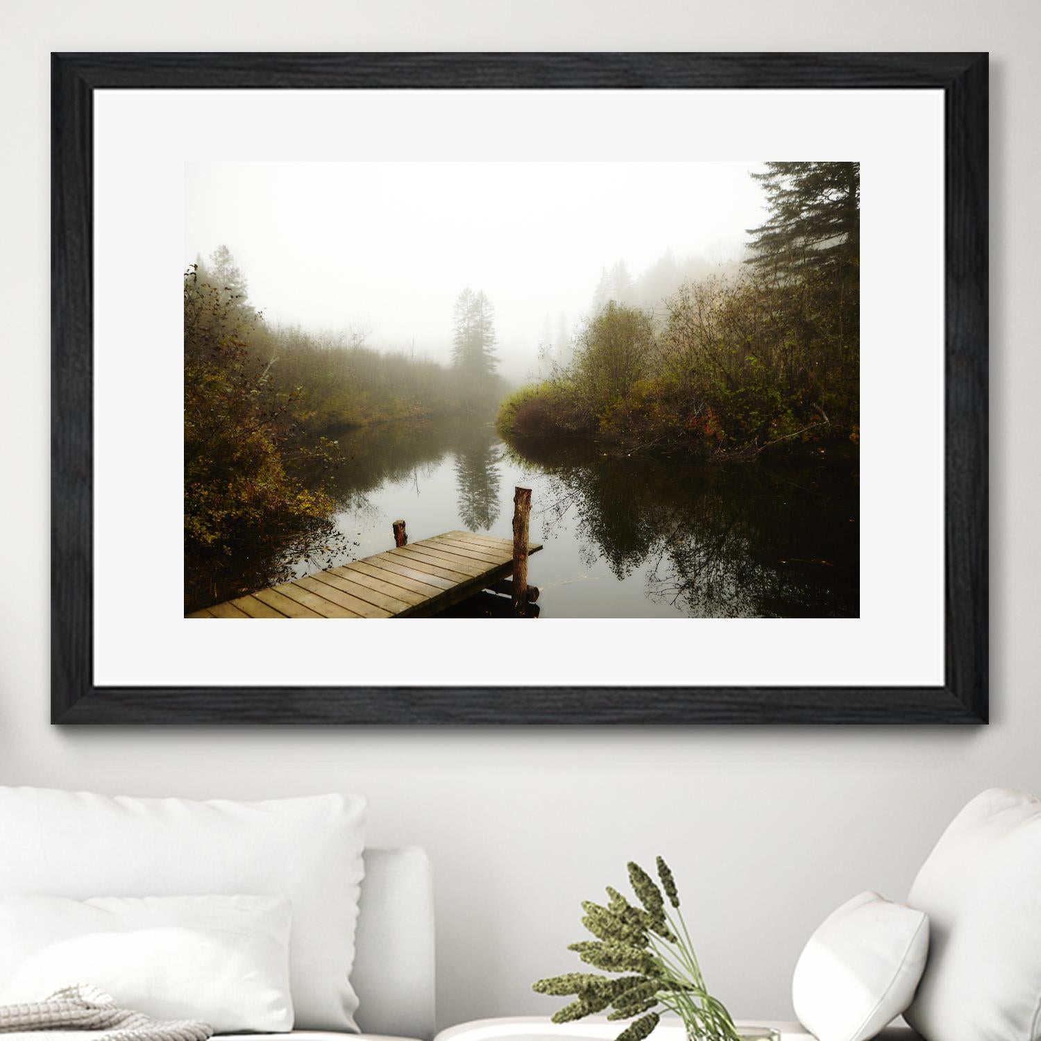 The River by Peter Morneau on GIANT ART - green nature fall