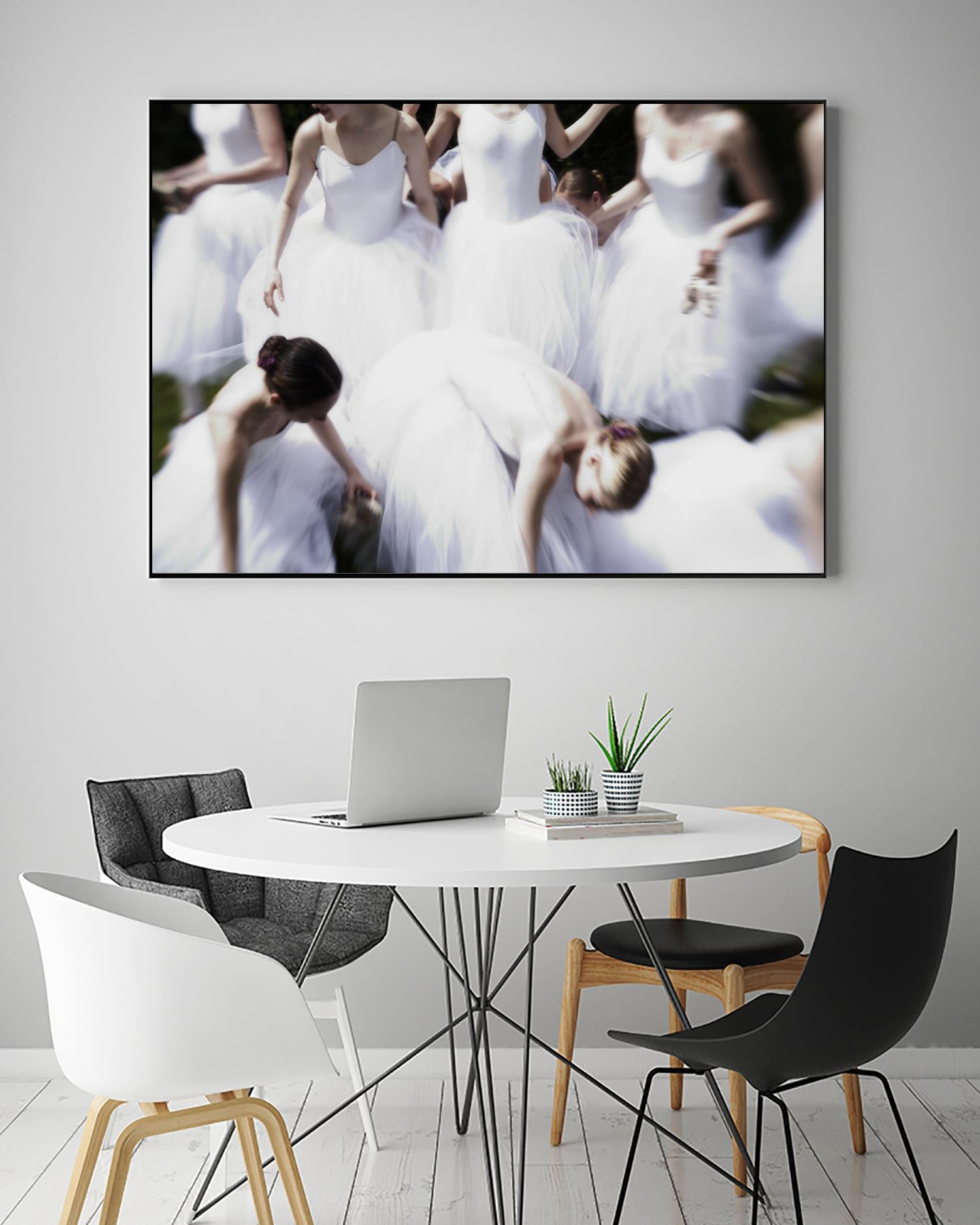 white Ballerina's by Peter Morneau on GIANT ART - white figurative ballerina