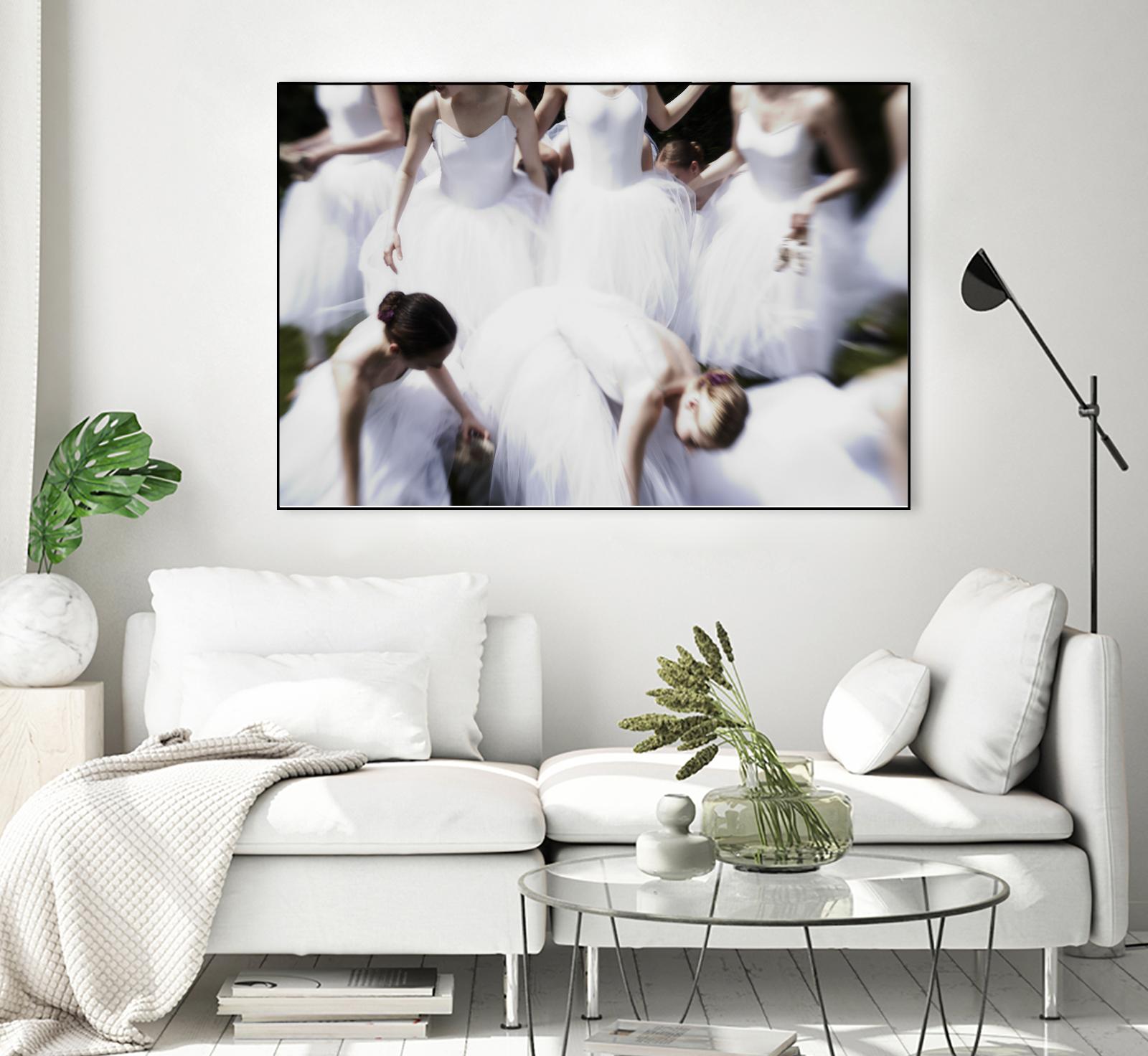 white Ballerina's by Peter Morneau on GIANT ART - white figurative ballerina