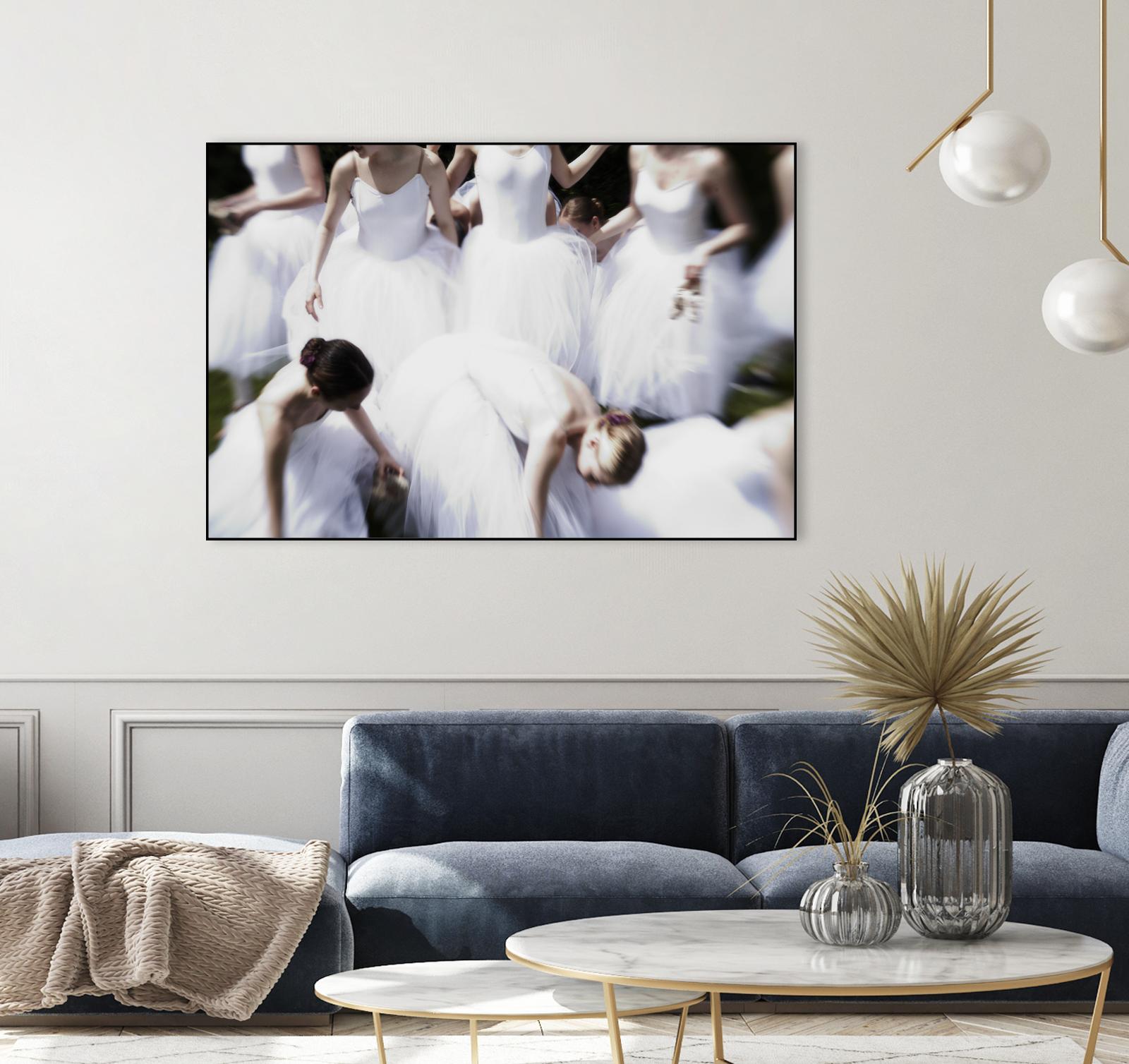 white Ballerina's by Peter Morneau on GIANT ART - white figurative ballerina