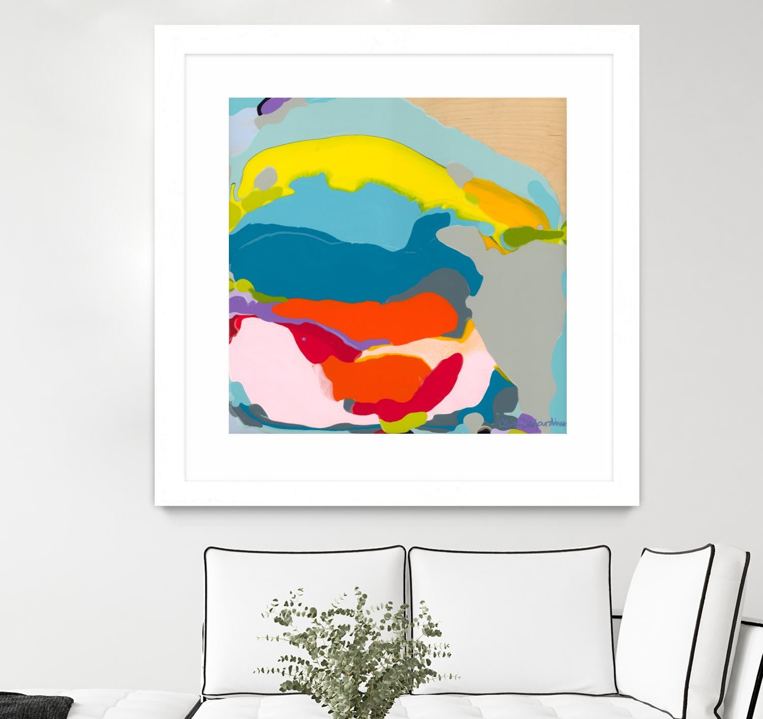 Free Falling by Claire Desjardins on GIANT ART - yellow abstract