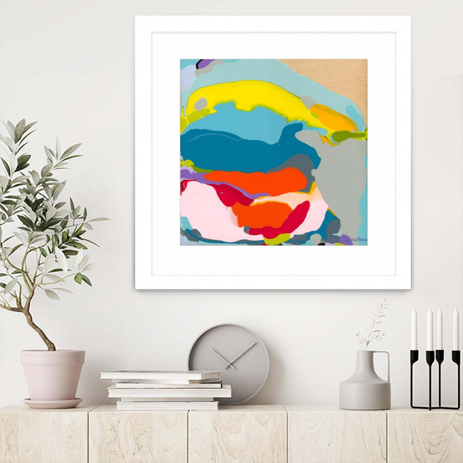 Free Falling by Claire Desjardins on GIANT ART - yellow abstract