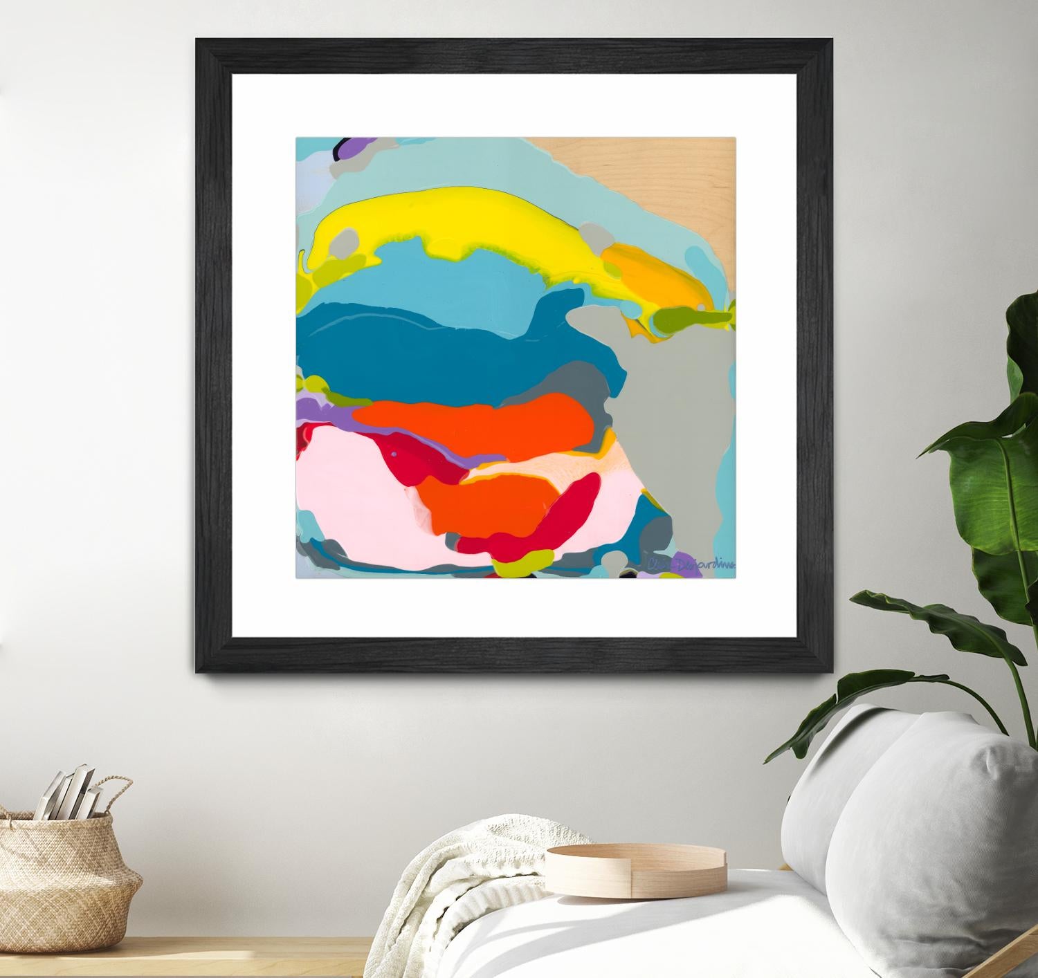 Free Falling by Claire Desjardins on GIANT ART - yellow abstract