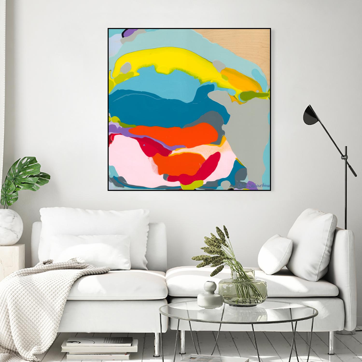 Free Falling by Claire Desjardins on GIANT ART - yellow abstract