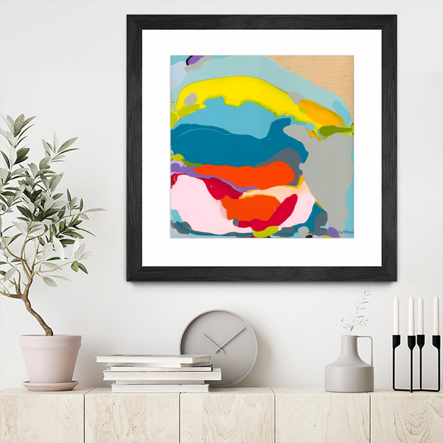 Free Falling by Claire Desjardins on GIANT ART - yellow abstract