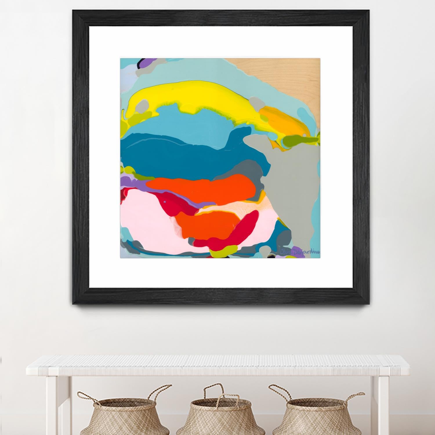 Free Falling by Claire Desjardins on GIANT ART - yellow abstract