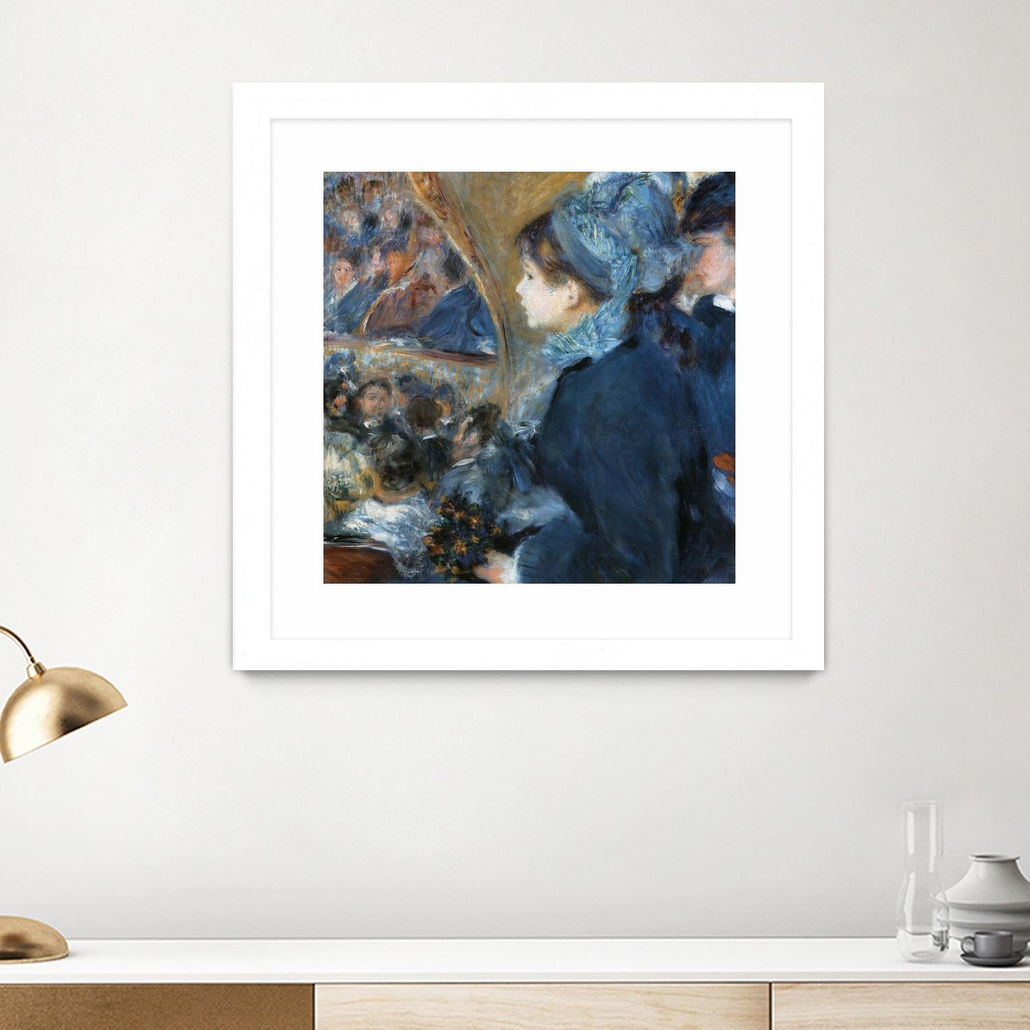 À l'opéra by Auguste Renoir on GIANT ART - beige figurative woman