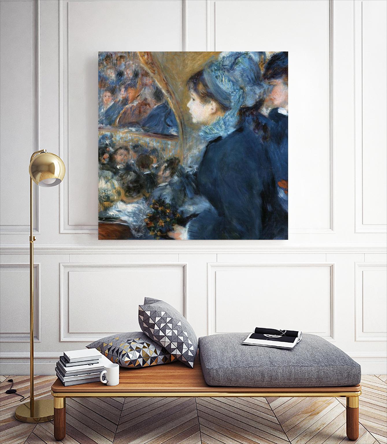 À l'opéra by Pierre-Auguste Renoir on GIANT ART - beige figurative woman