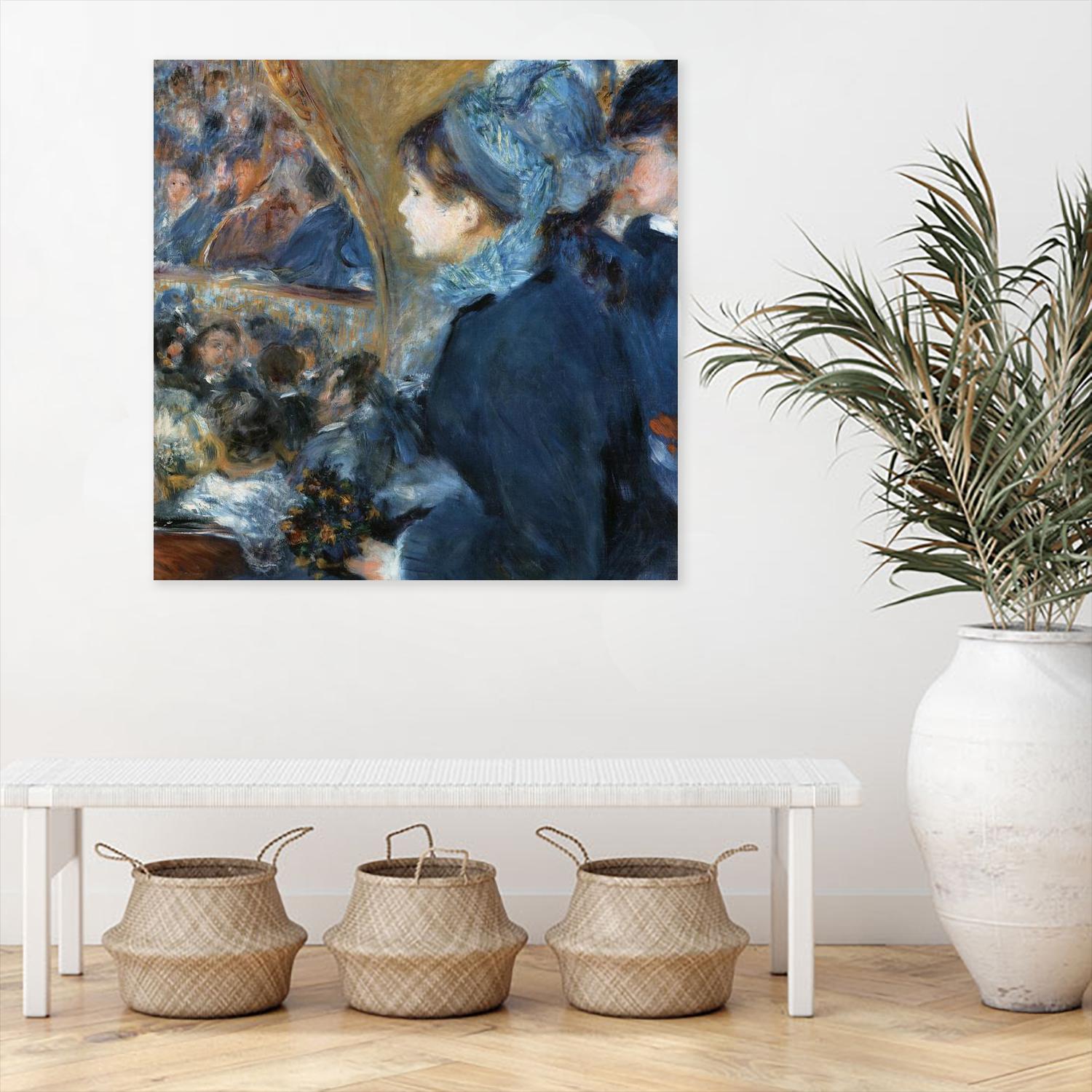 À l'opéra by Pierre-Auguste Renoir on GIANT ART - beige figurative woman