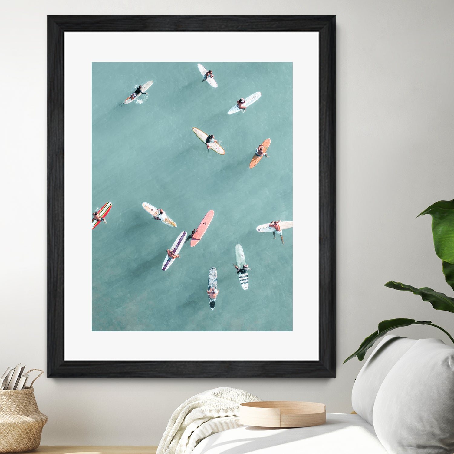 Surfers II by Uknown on GIANT ART - blue coastal surfboards