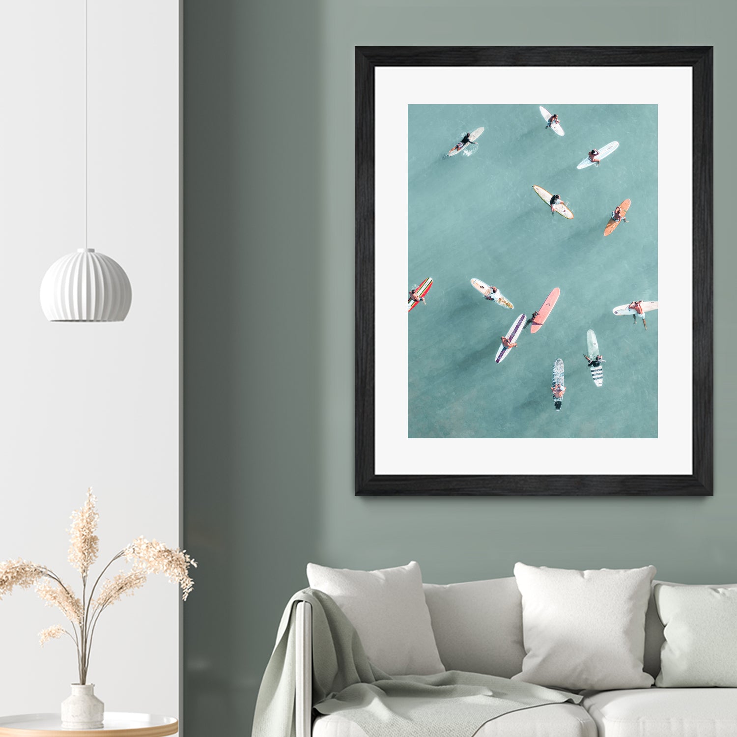 Surfers II by Uknown on GIANT ART - blue coastal surfboards