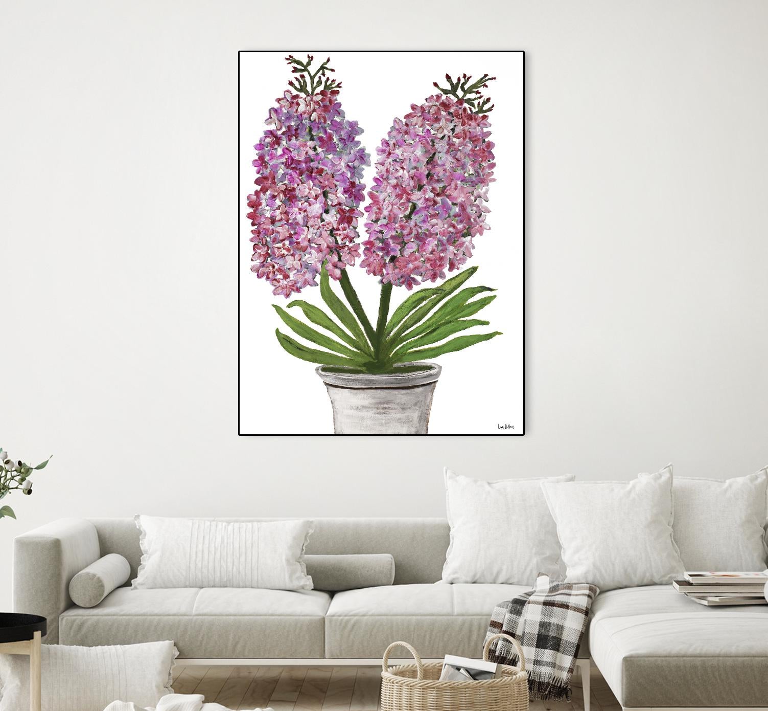 Summer Bloom - Pink -13 by Lori Dubois on GIANT ART - pink floral pot