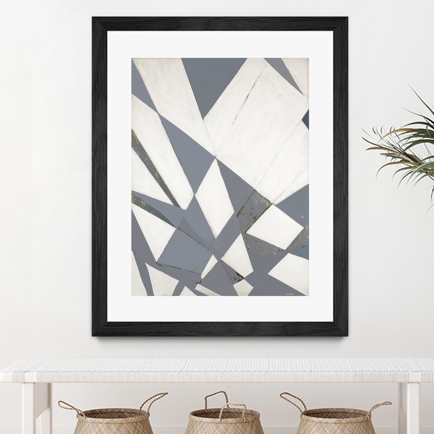 Nautical Flags – Gray - 1 by Lori Dubois on GIANT ART - white shapes artistes du québec