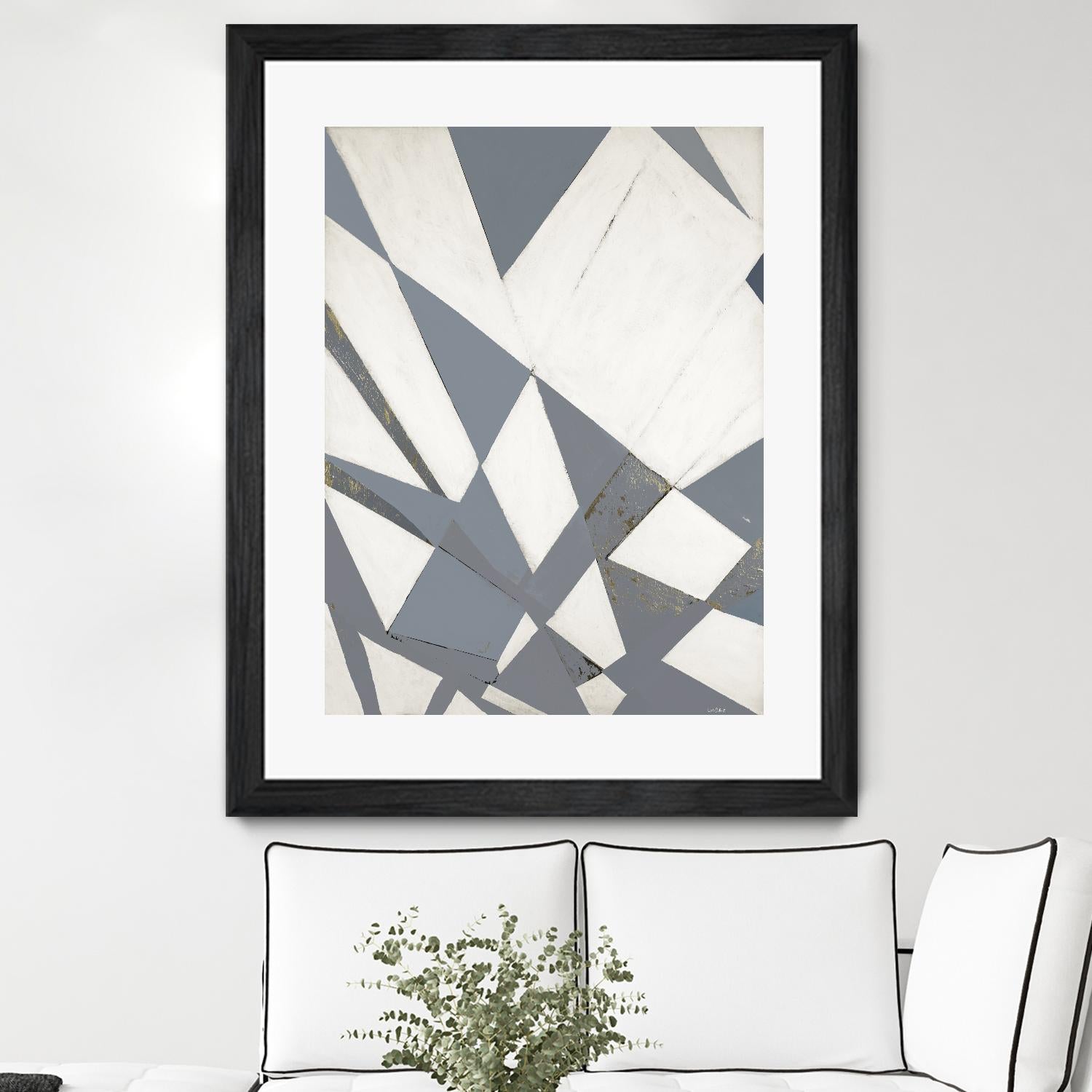 Nautical Flags – Gray - 1 by Lori Dubois on GIANT ART - white shapes artistes du québec