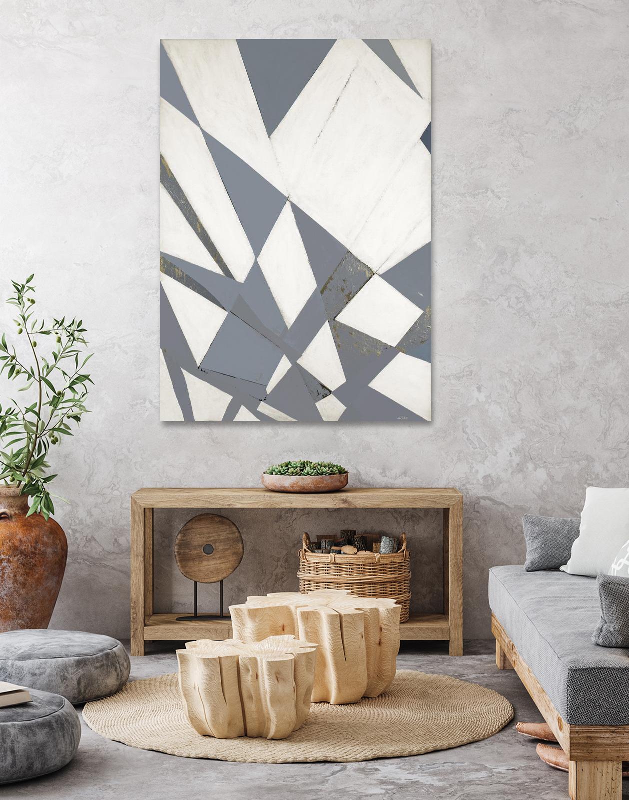 Nautical Flags – Gray - 1 by Lori Dubois on GIANT ART - white shapes artistes du québec