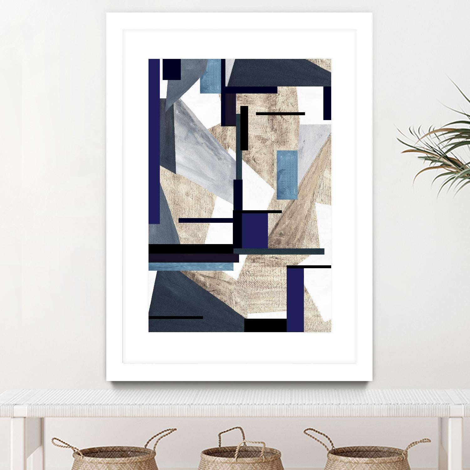 InTheKnow by Lori Dubois on GIANT ART - beige abstract grays