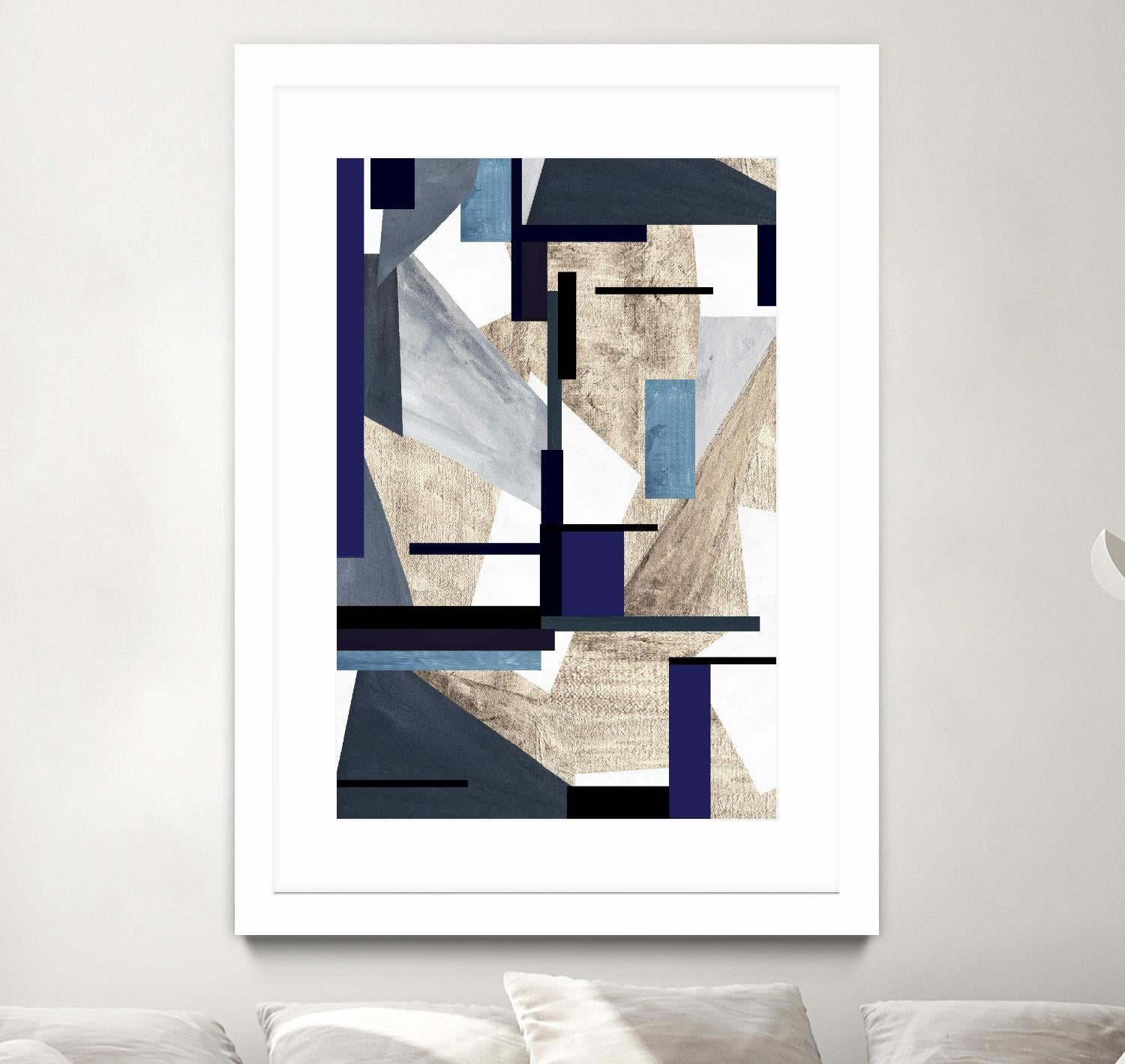 InTheKnow by Lori Dubois on GIANT ART - beige abstract grays