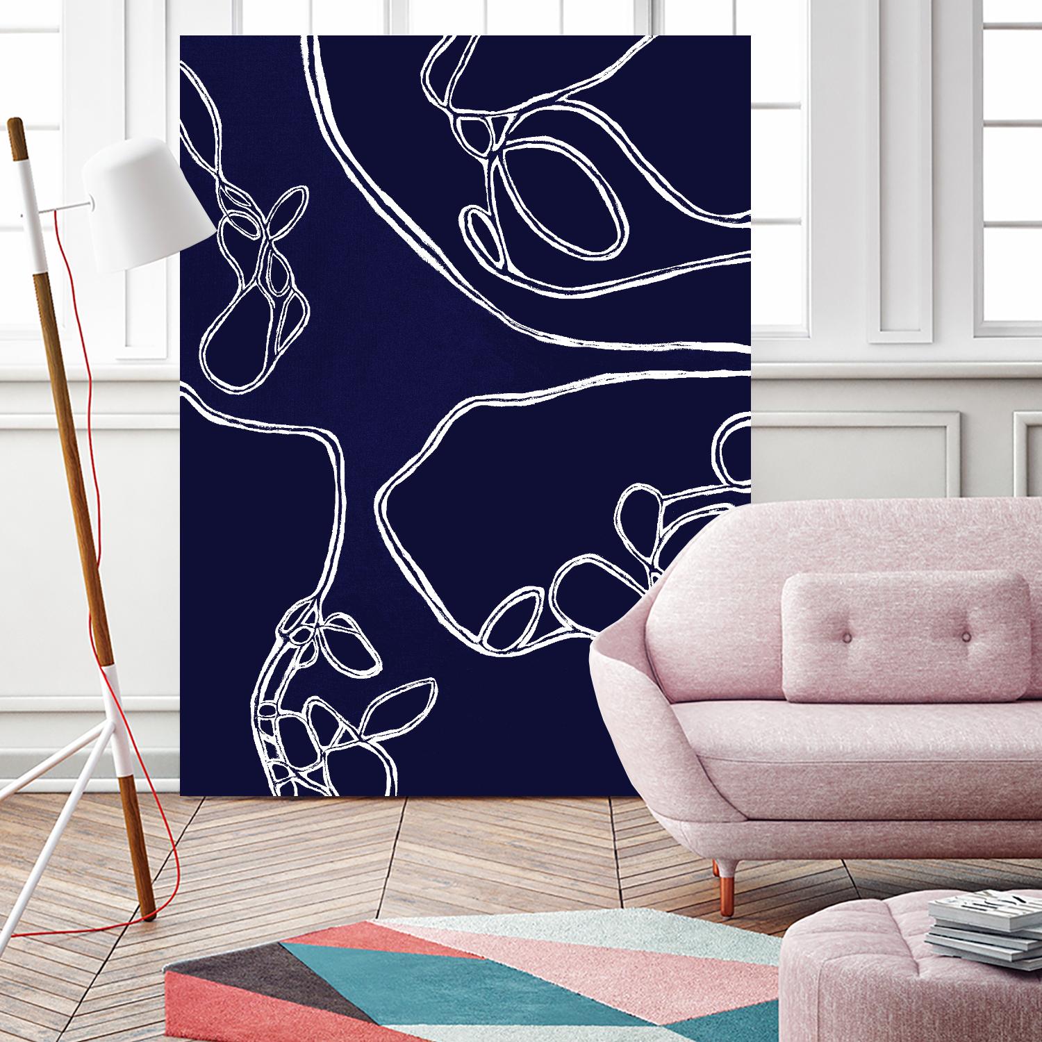 BluePoint by Lori Dubois on GIANT ART - blue linear