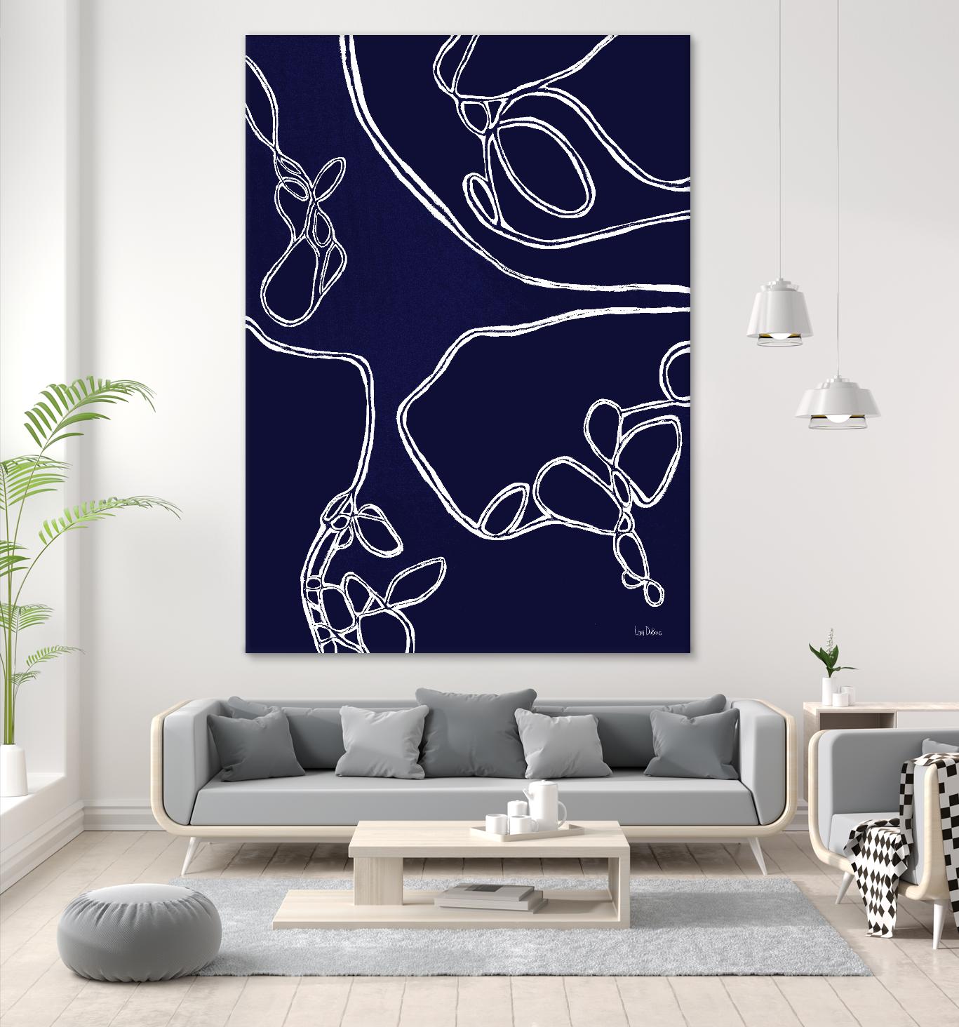 BluePoint by Lori Dubois on GIANT ART - blue linear