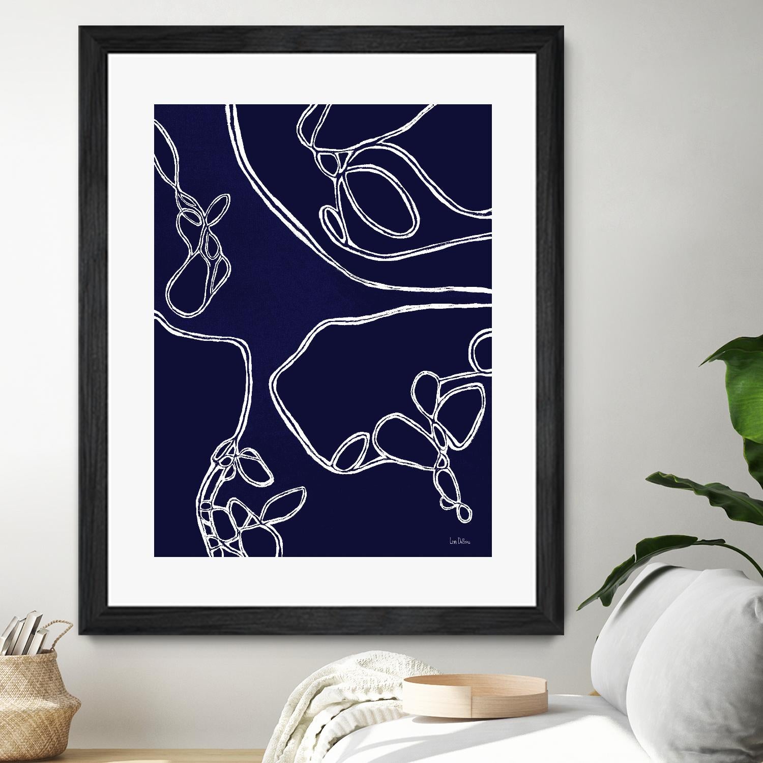 BluePoint by Lori Dubois on GIANT ART - blue linear