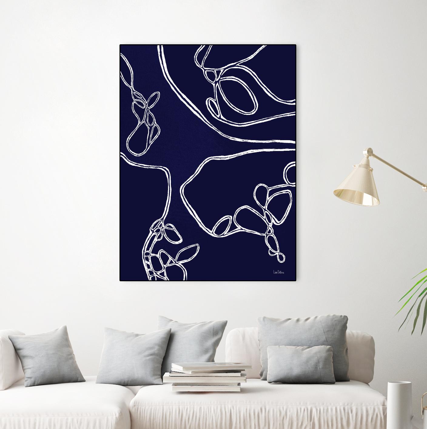 BluePoint by Lori Dubois on GIANT ART - blue linear