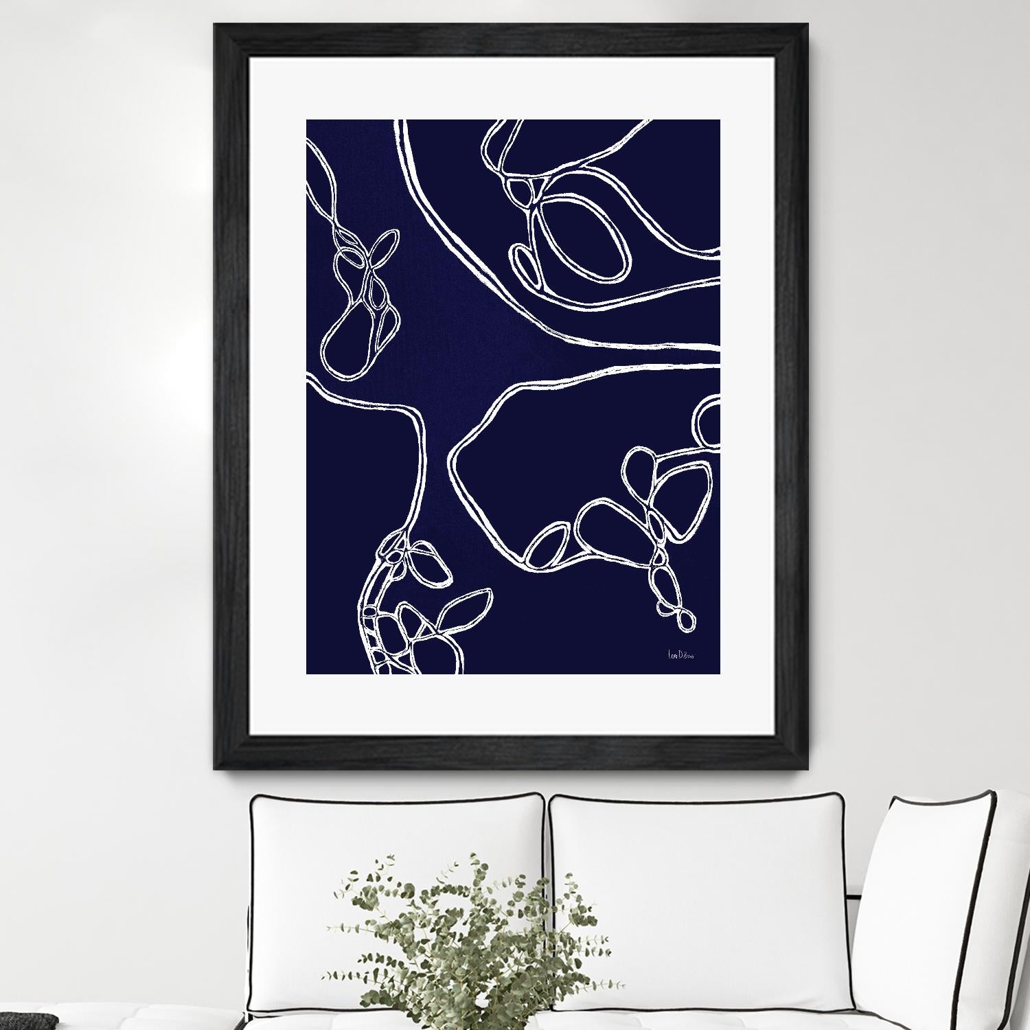 BluePoint by Lori Dubois on GIANT ART - blue linear