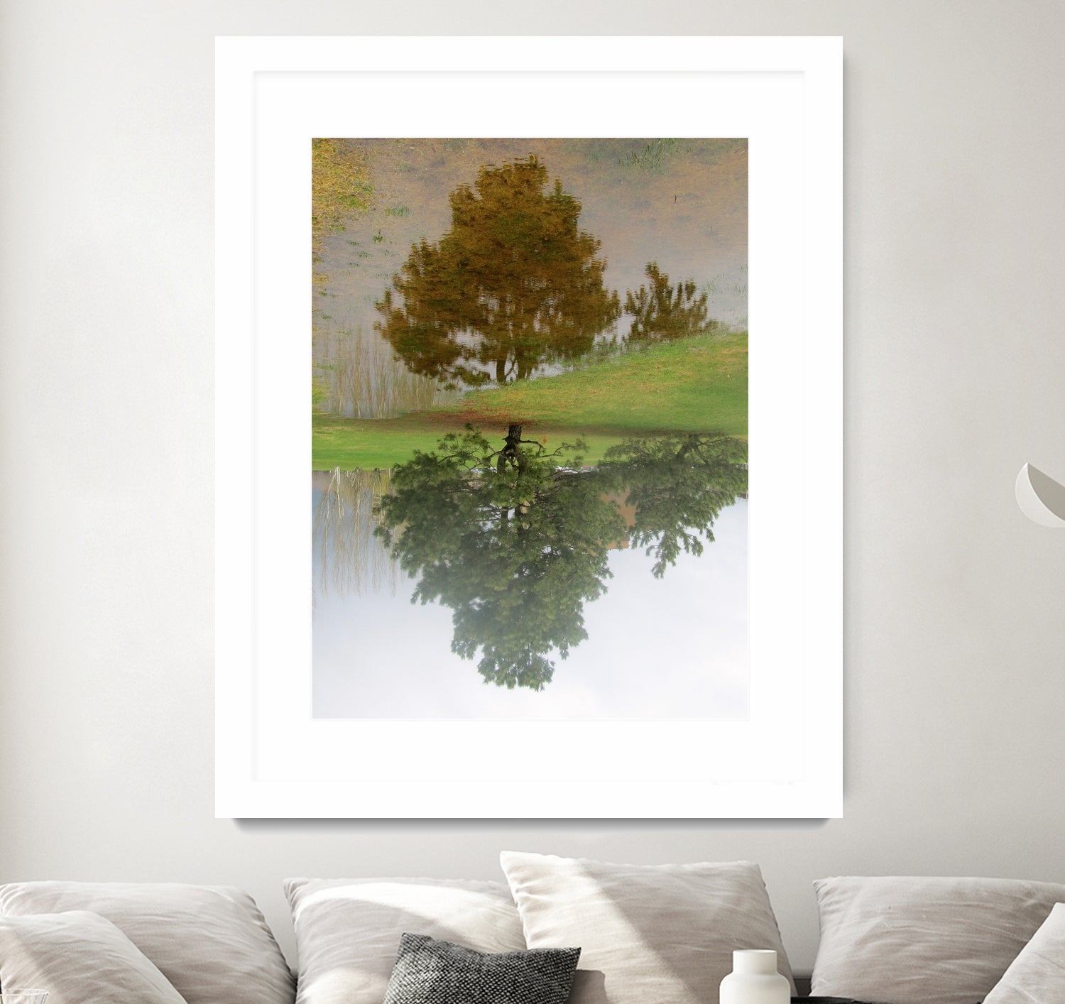 I look at life on both sides now by Pauline Aubut on GIANT ART - green botanical reflection