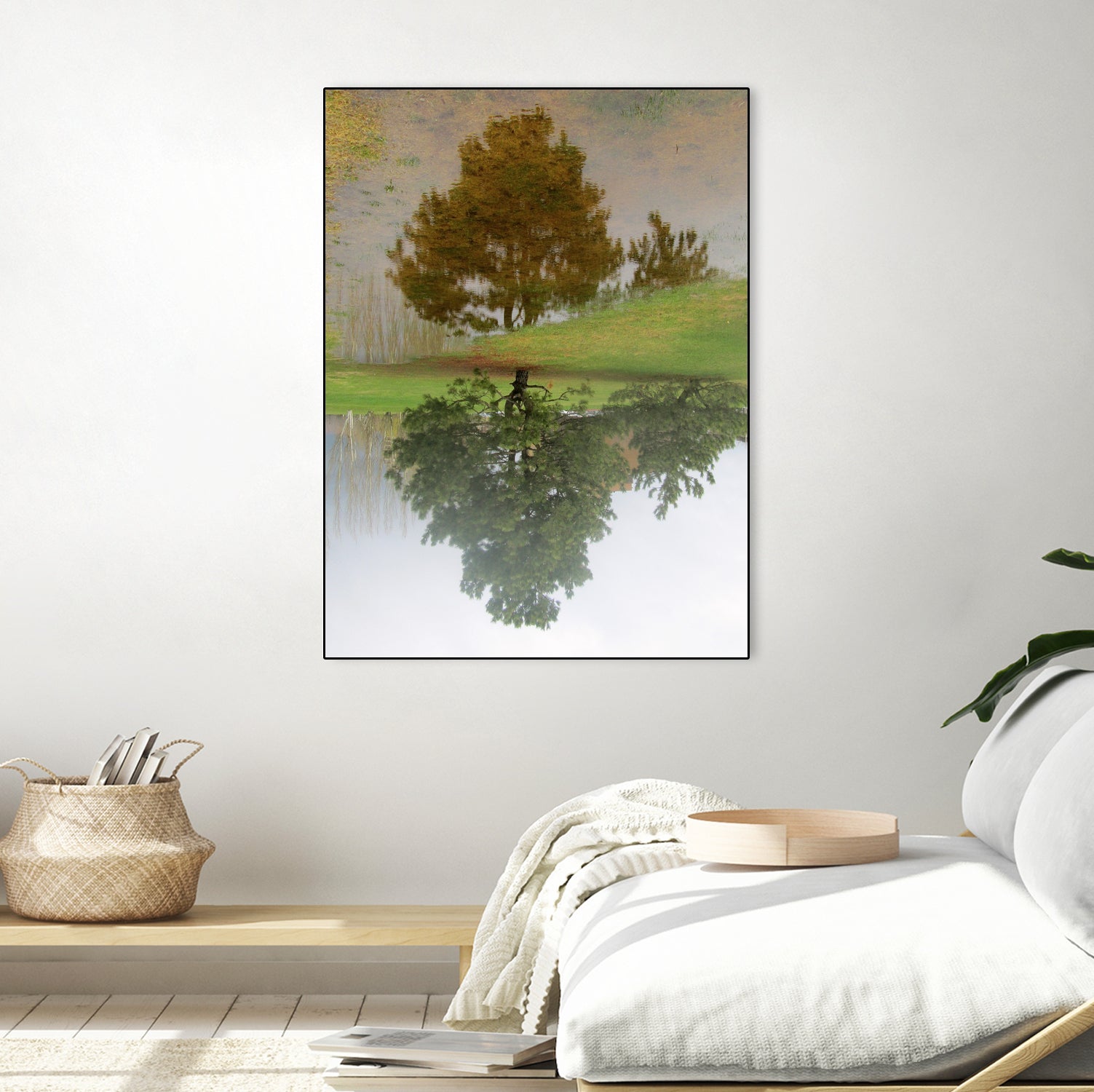 I look at life on both sides now by Pauline Aubut on GIANT ART - green botanical reflection