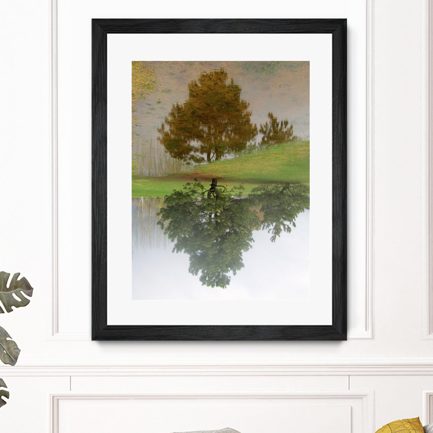 I look at life on both sides now by Pauline Aubut on GIANT ART - green botanical reflection