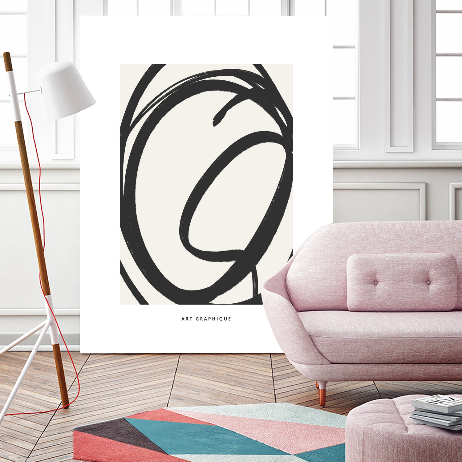 Circle I by M Studio on GIANT ART - black and white