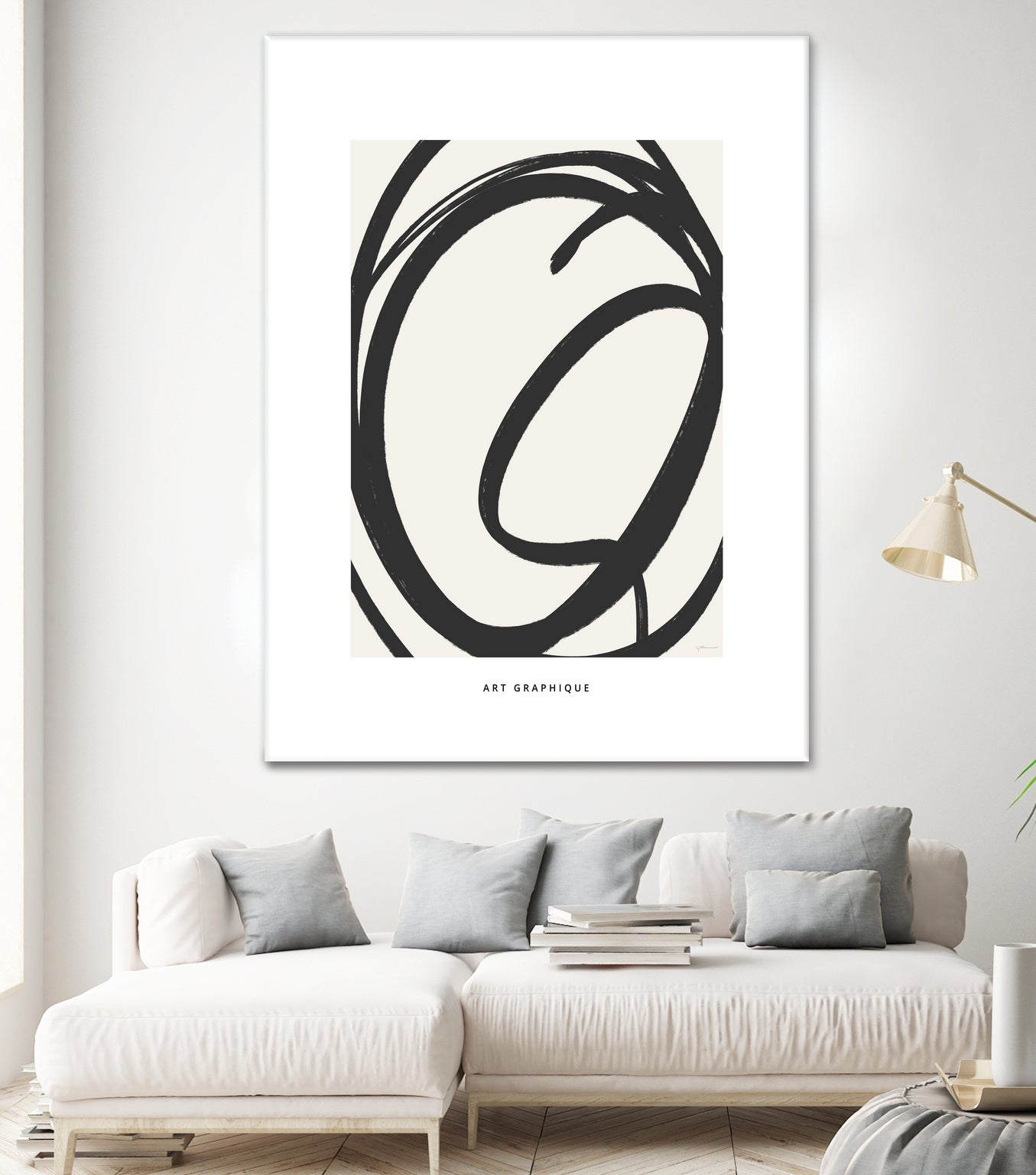 Circle I by M Studio on GIANT ART - black and white