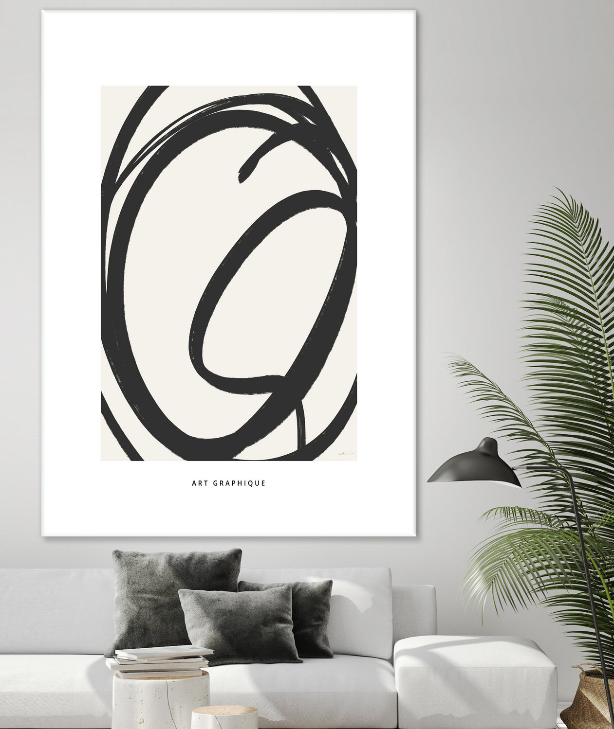 Circle I by M Studio on GIANT ART - black and white