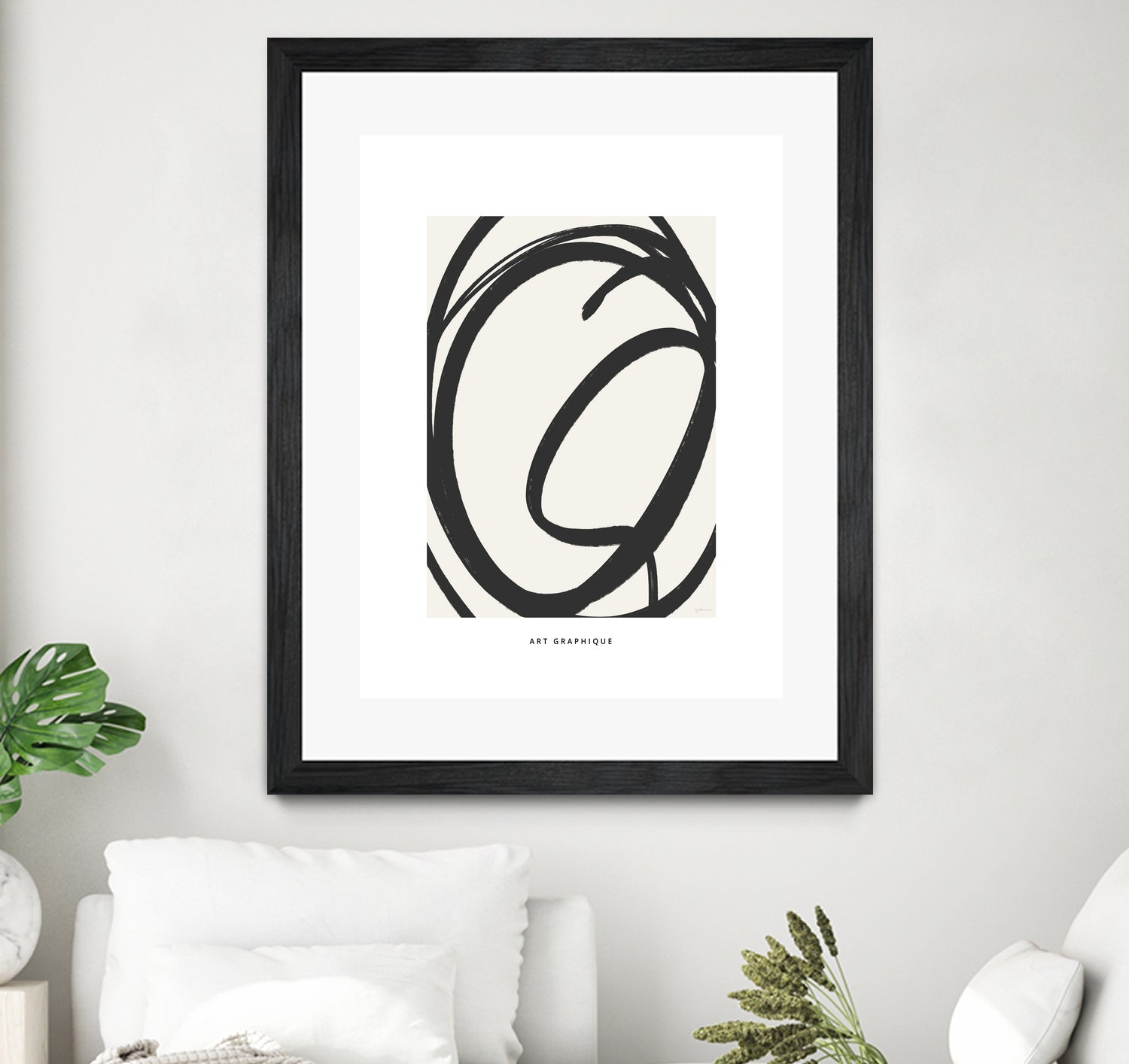 Circle I by M Studio on GIANT ART - black and white