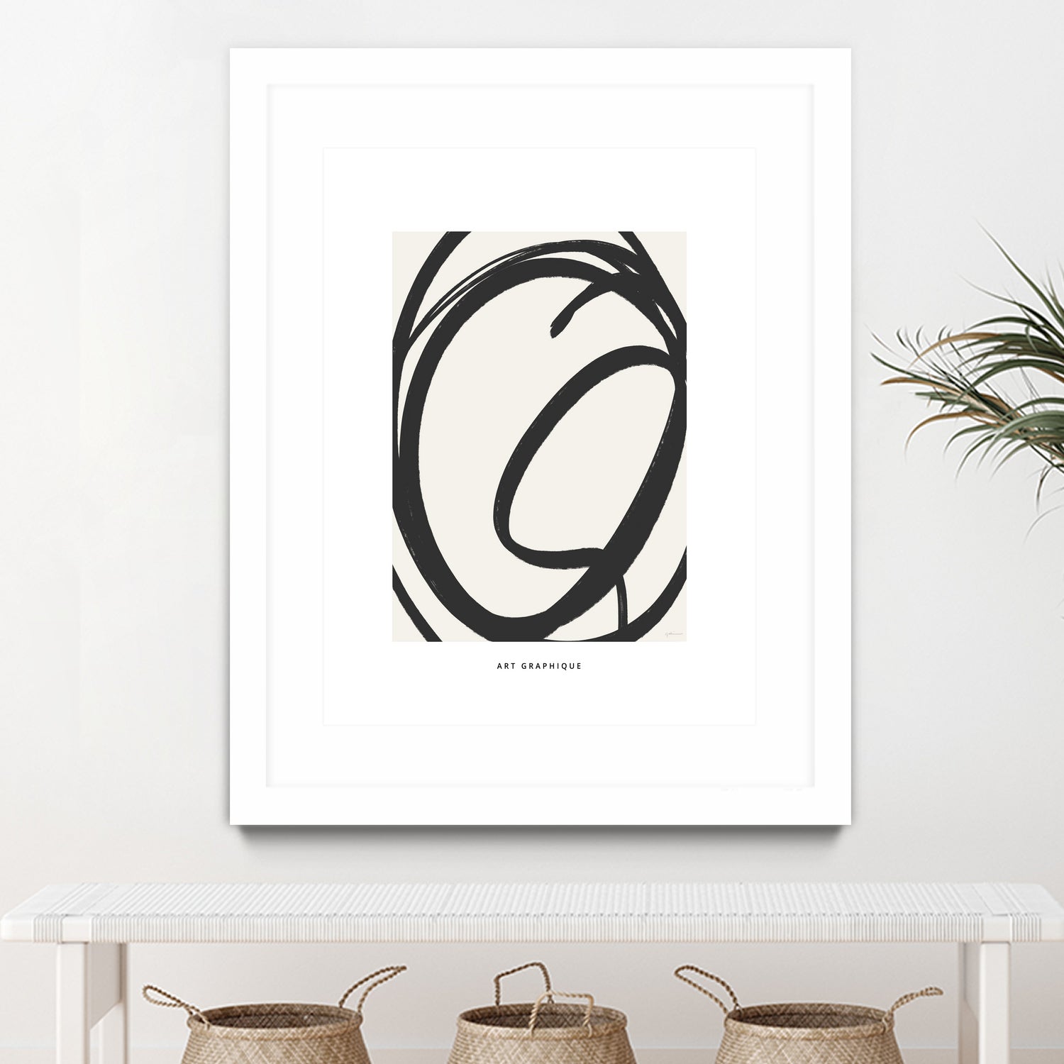 Circle I by M Studio on GIANT ART - black and white