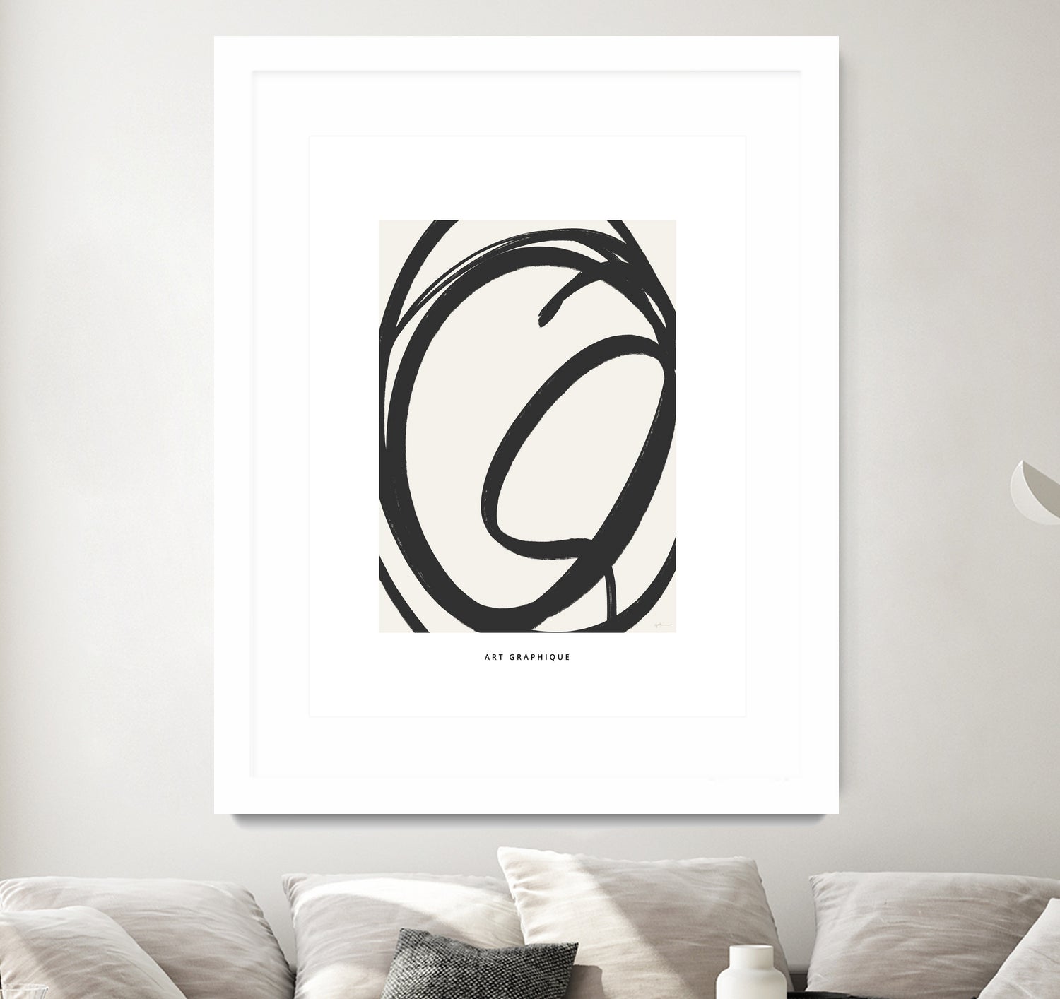 Circle I by M Studio on GIANT ART - black and white