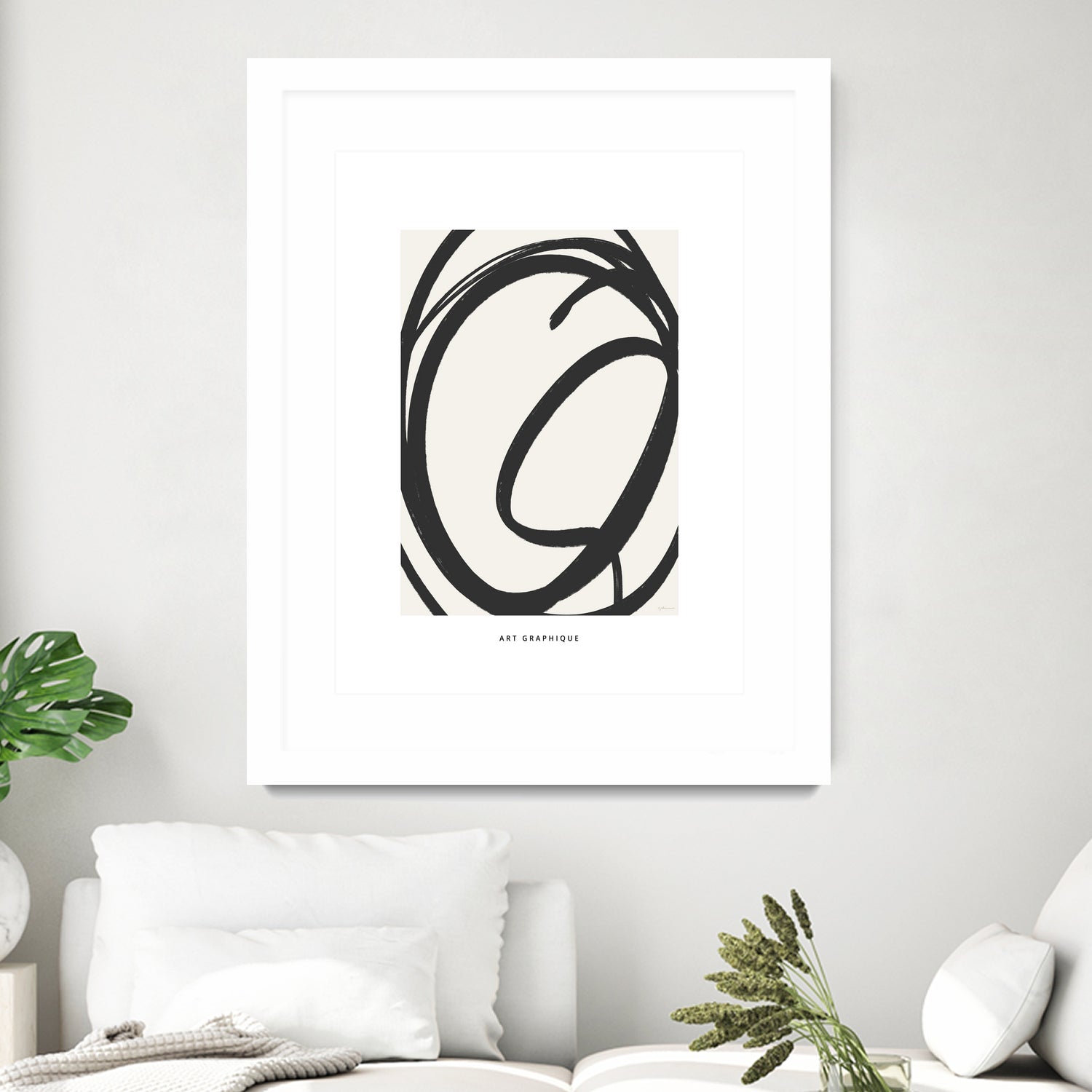 Circle I by M Studio on GIANT ART - black and white
