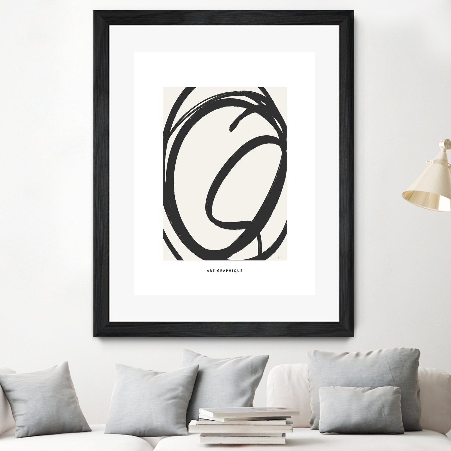 Circle I by M Studio on GIANT ART - black and white