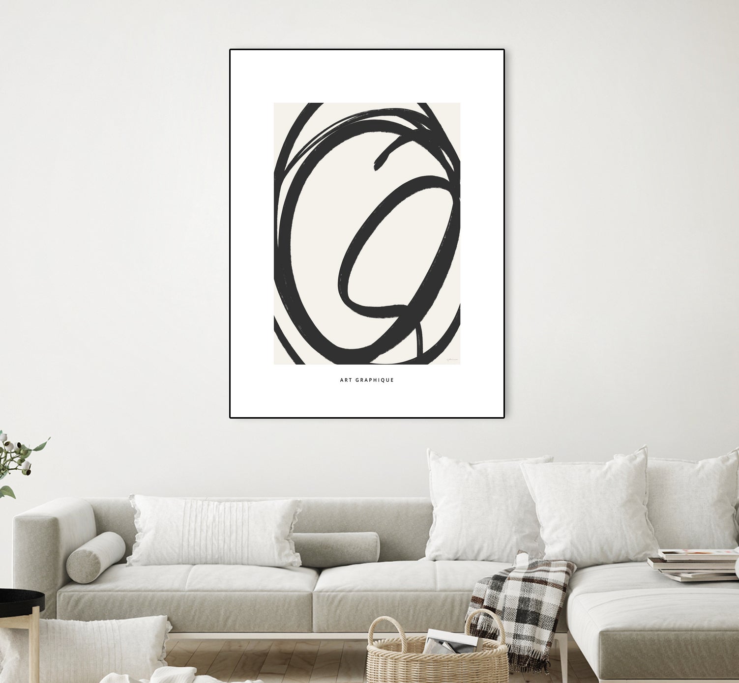 Circle I by M Studio on GIANT ART - black and white