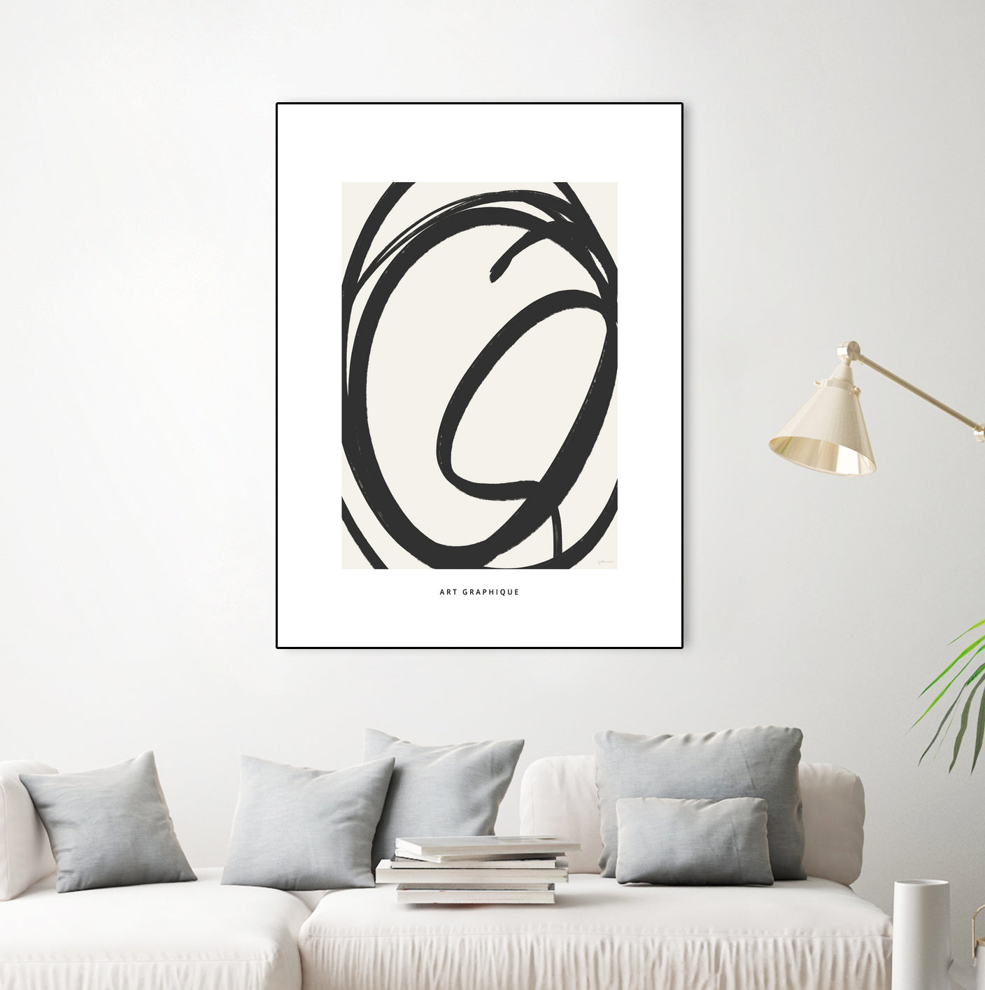 Circle I by M Studio on GIANT ART - black and white