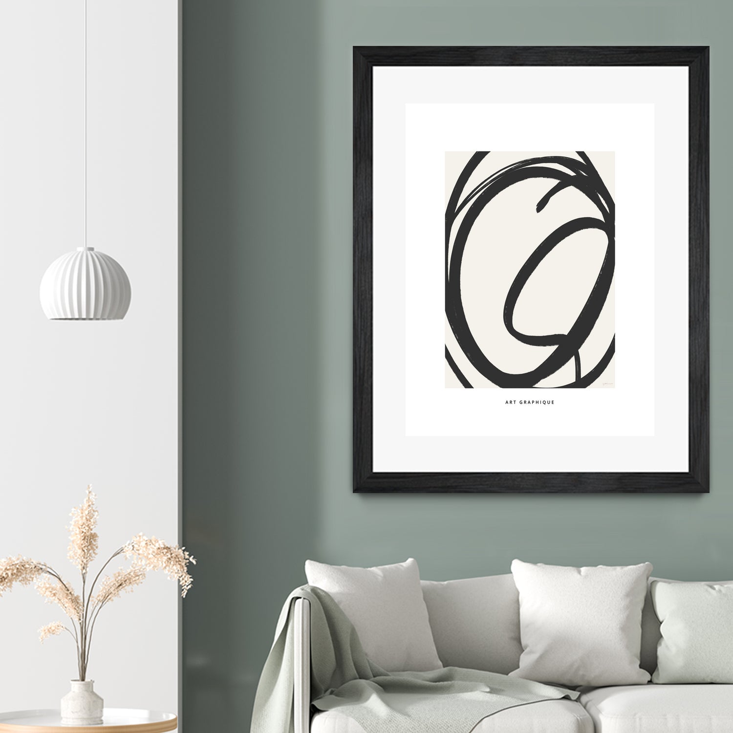 Circle I by M Studio on GIANT ART - black and white