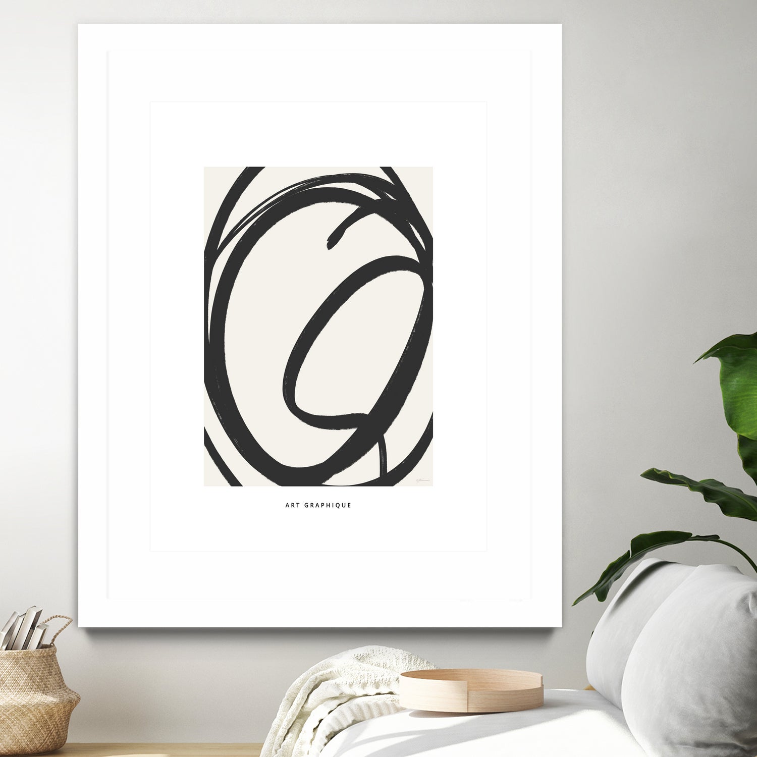 Circle I by M Studio on GIANT ART - black and white