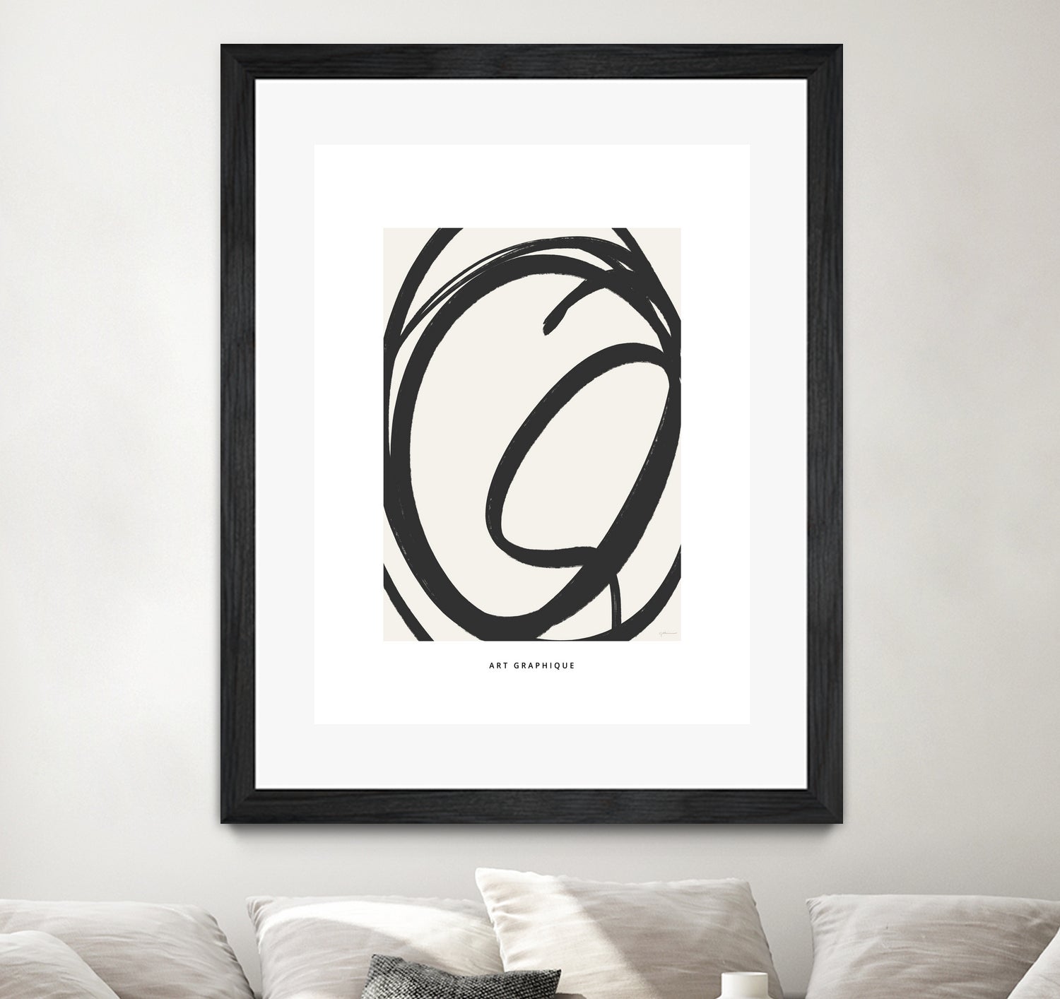Circle I by M Studio on GIANT ART - black and white