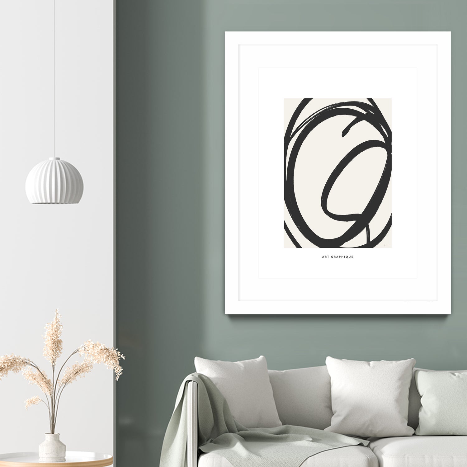 Circle I by M Studio on GIANT ART - black and white