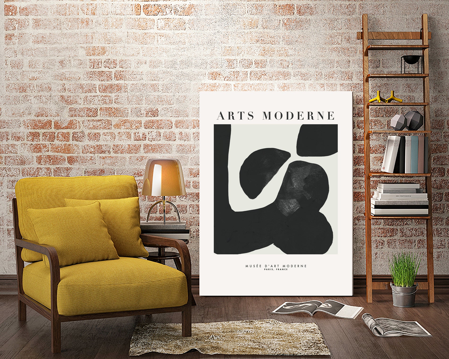 Art Moderne by M Studio on GIANT ART - black boho