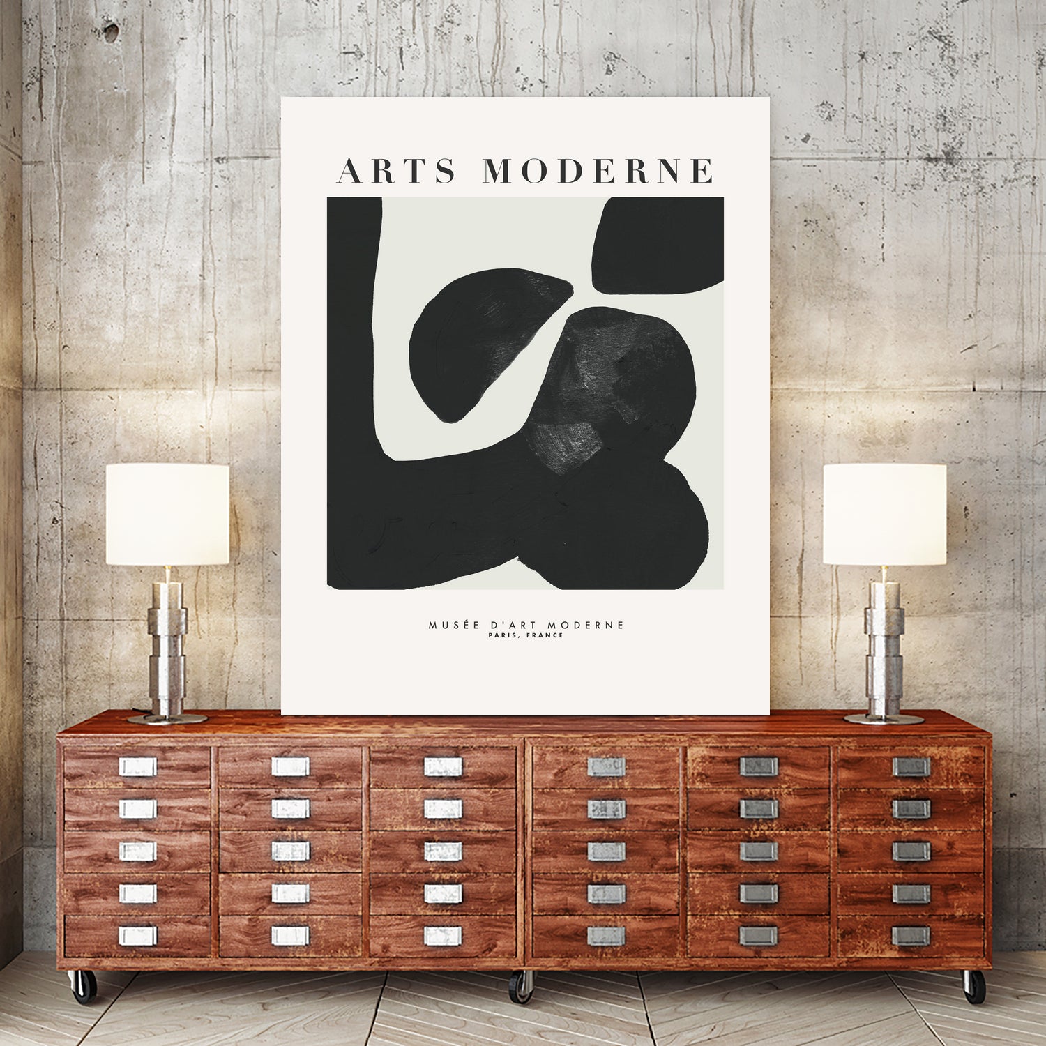 Art Moderne by M Studio on GIANT ART - black boho
