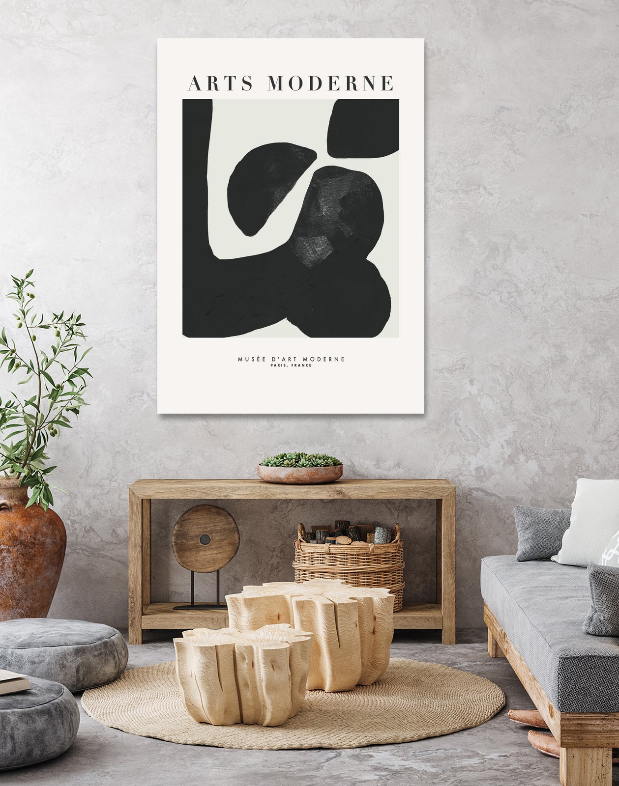 Art Moderne by M Studio on GIANT ART - black boho