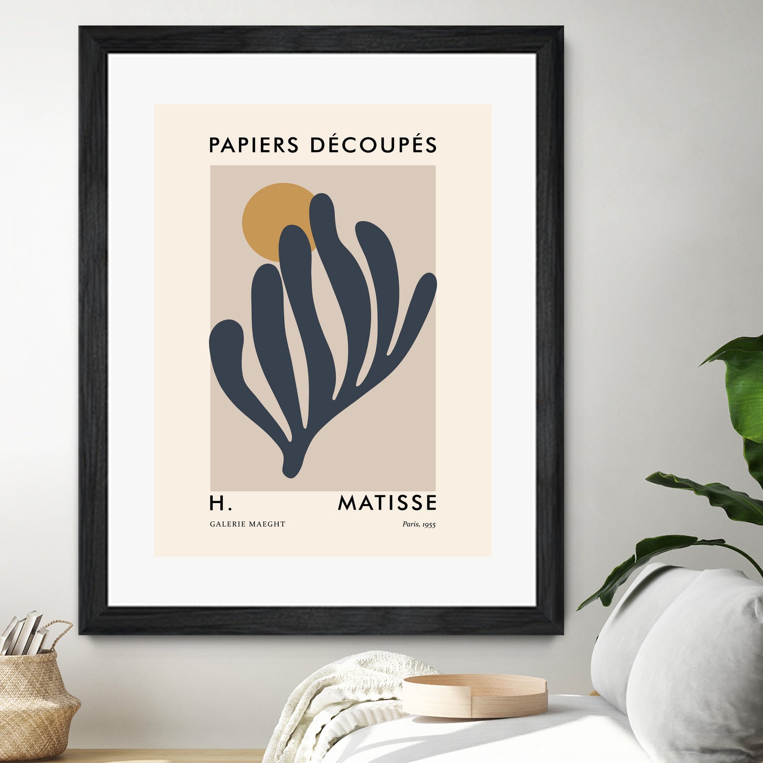 Papiers Découpés I by M Studio on GIANT ART - grey mid century