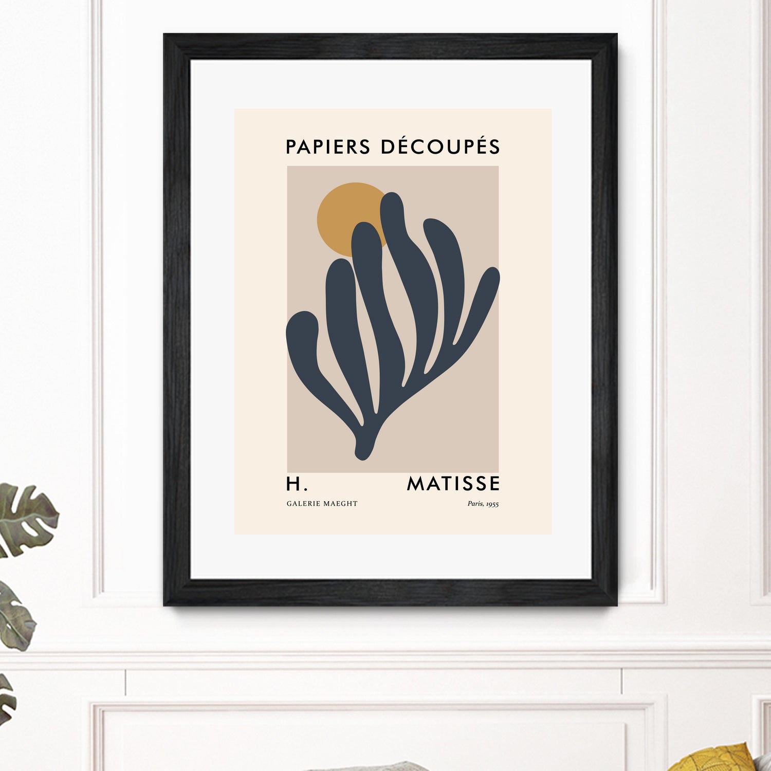 Papiers Découpés I by M Studio on GIANT ART - grey mid century