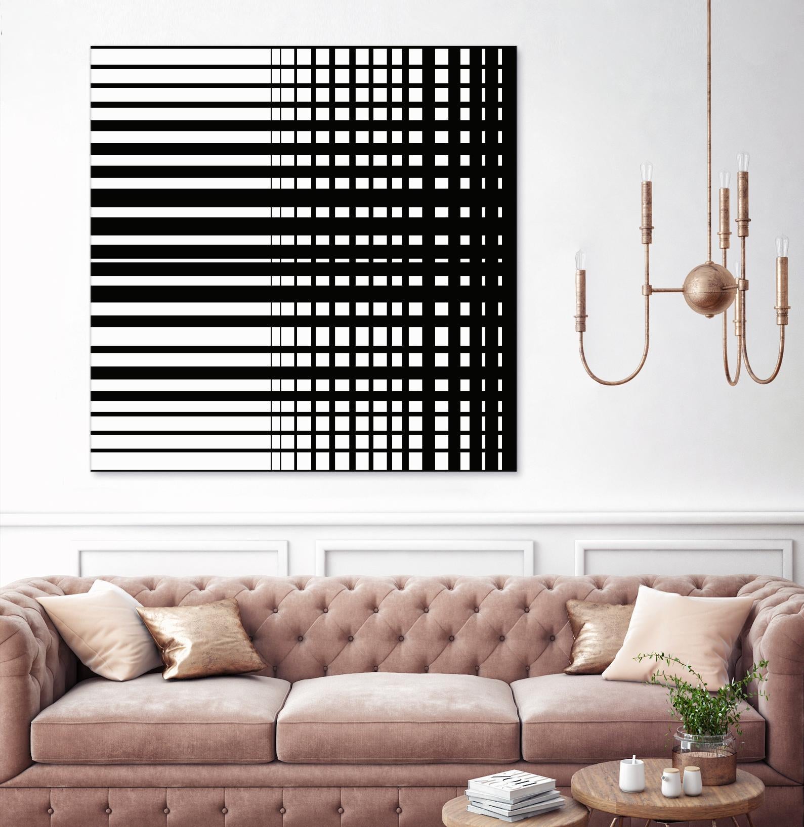 Vibing I by Daleno Art on GIANT ART - white patterns abstrait