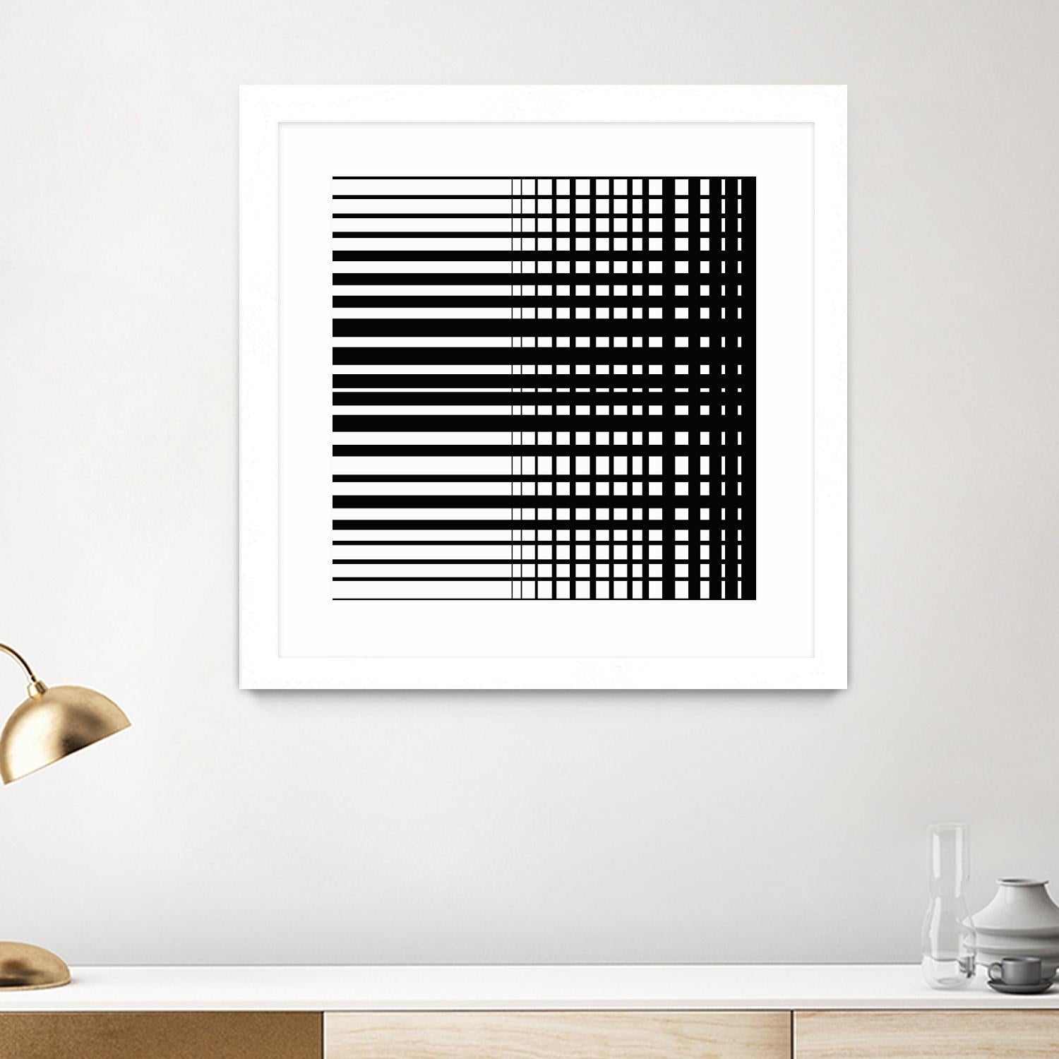 Vibing I by Daleno Art on GIANT ART - white patterns abstrait